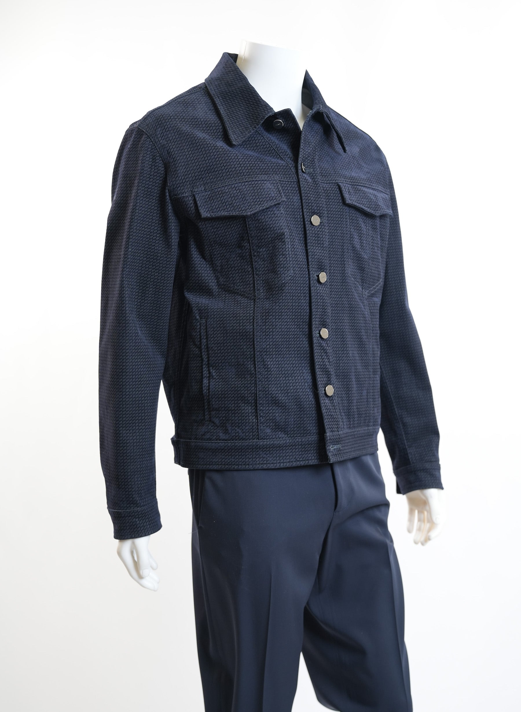 Fendi Dark Grey Denim Jacket