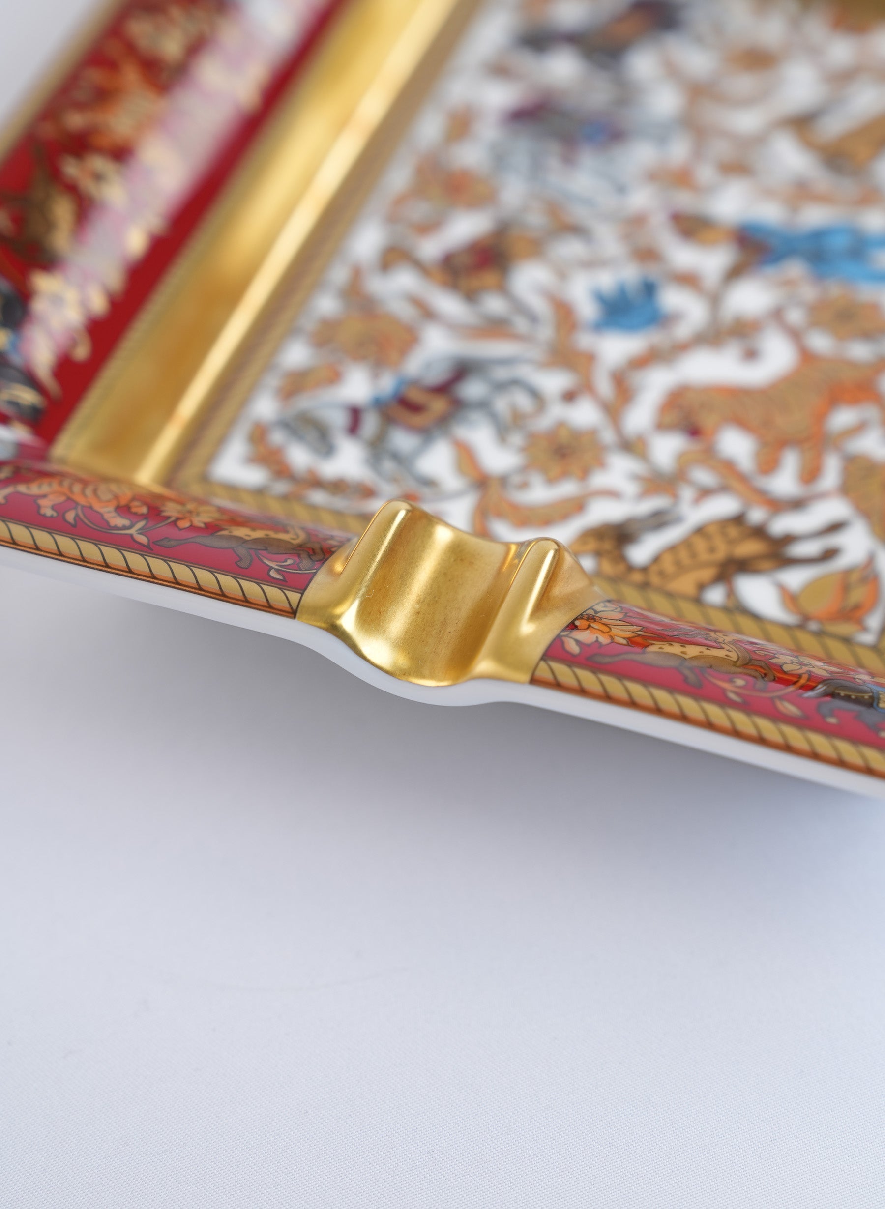 Hermes Porcelain Chasse en Inde Ashtray