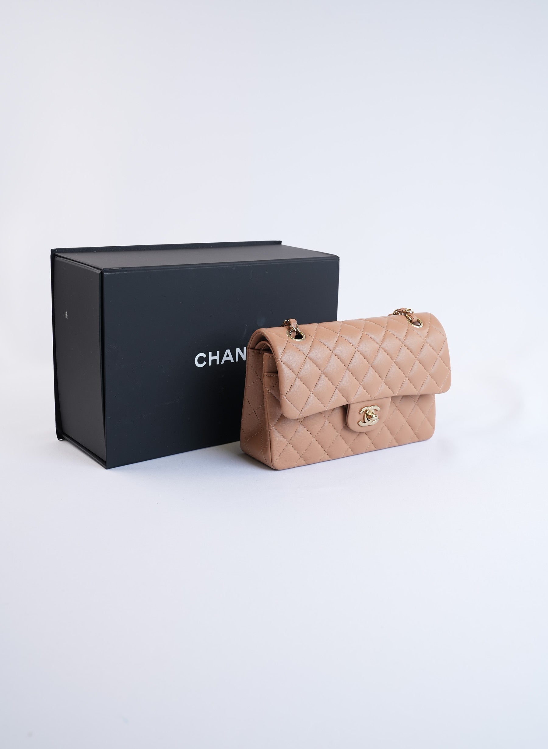 Chanel Classic Brown Double Flap Bag