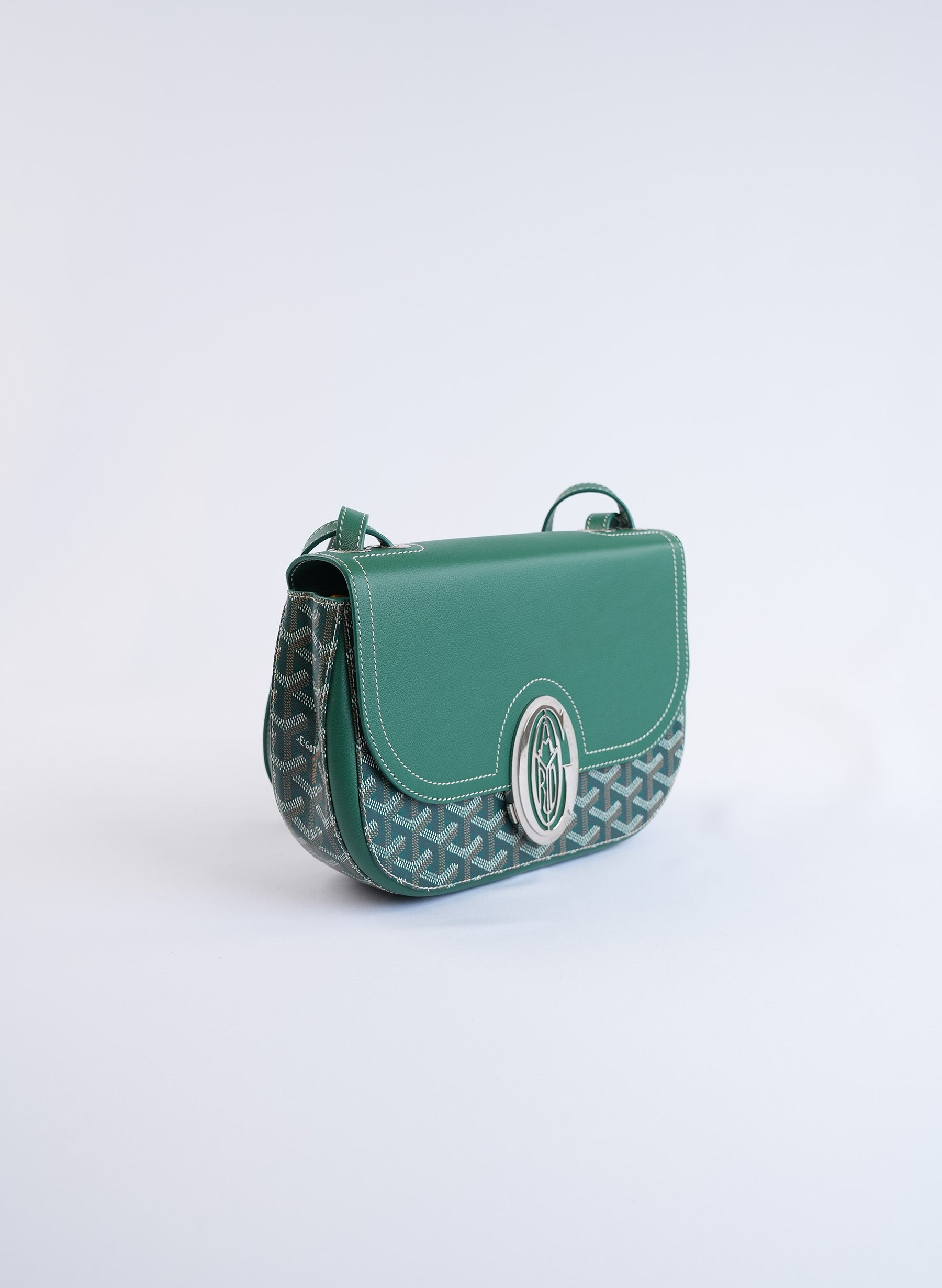 Goyard 233 Green Flap Bag