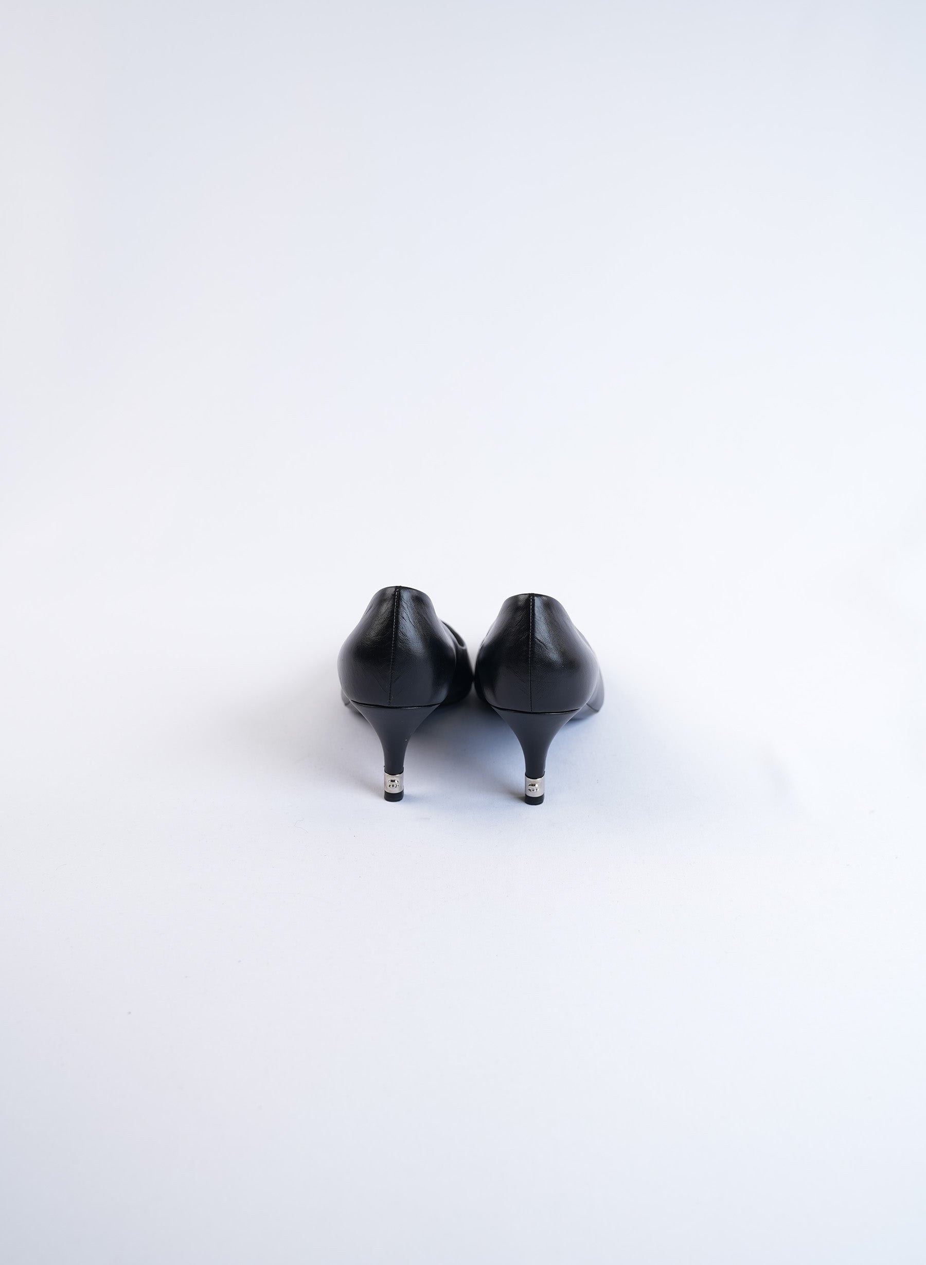 Chanel Black Leather Pumps