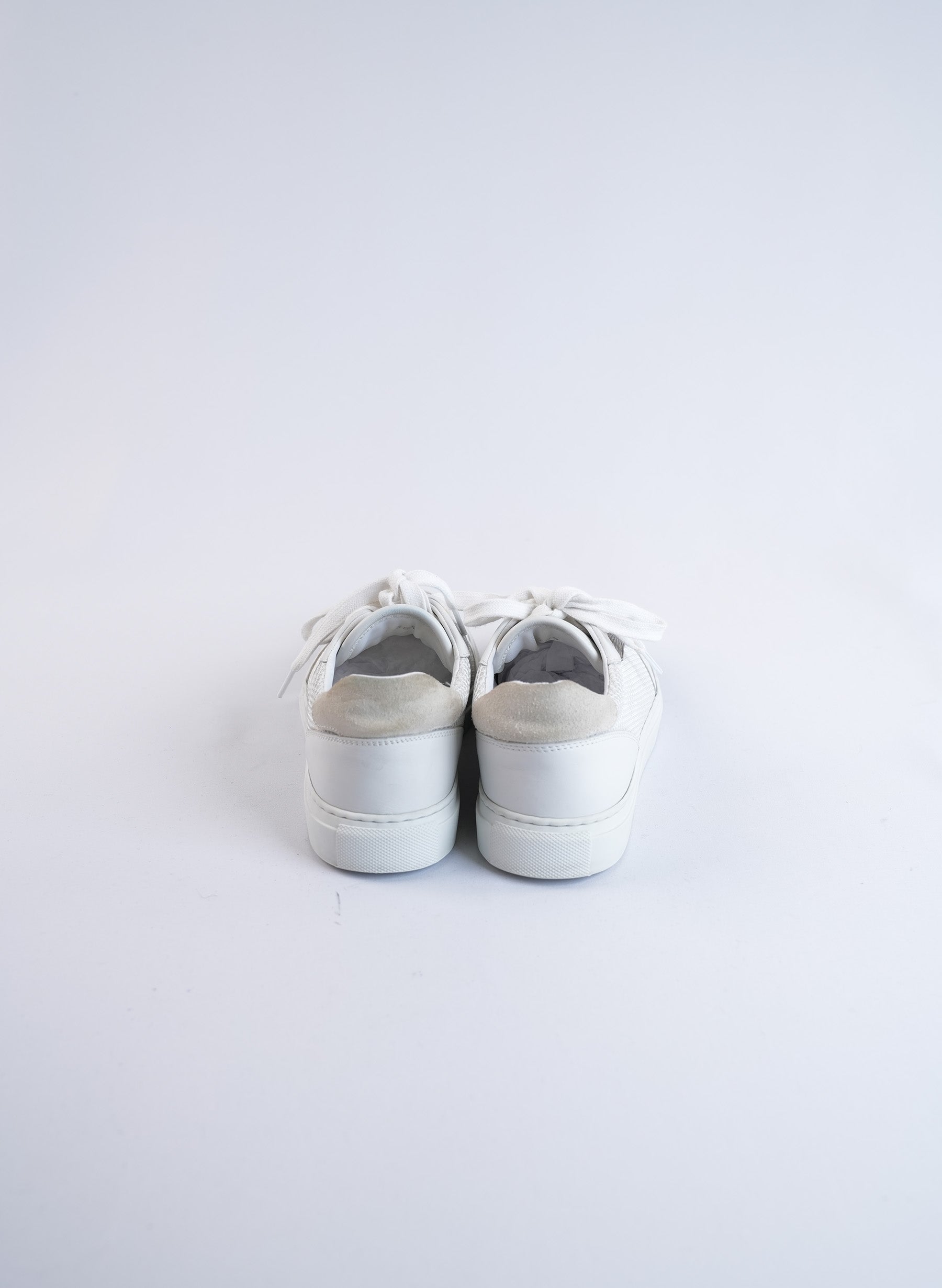 Brunello Cucinelli Leather And Mesh Sneakers