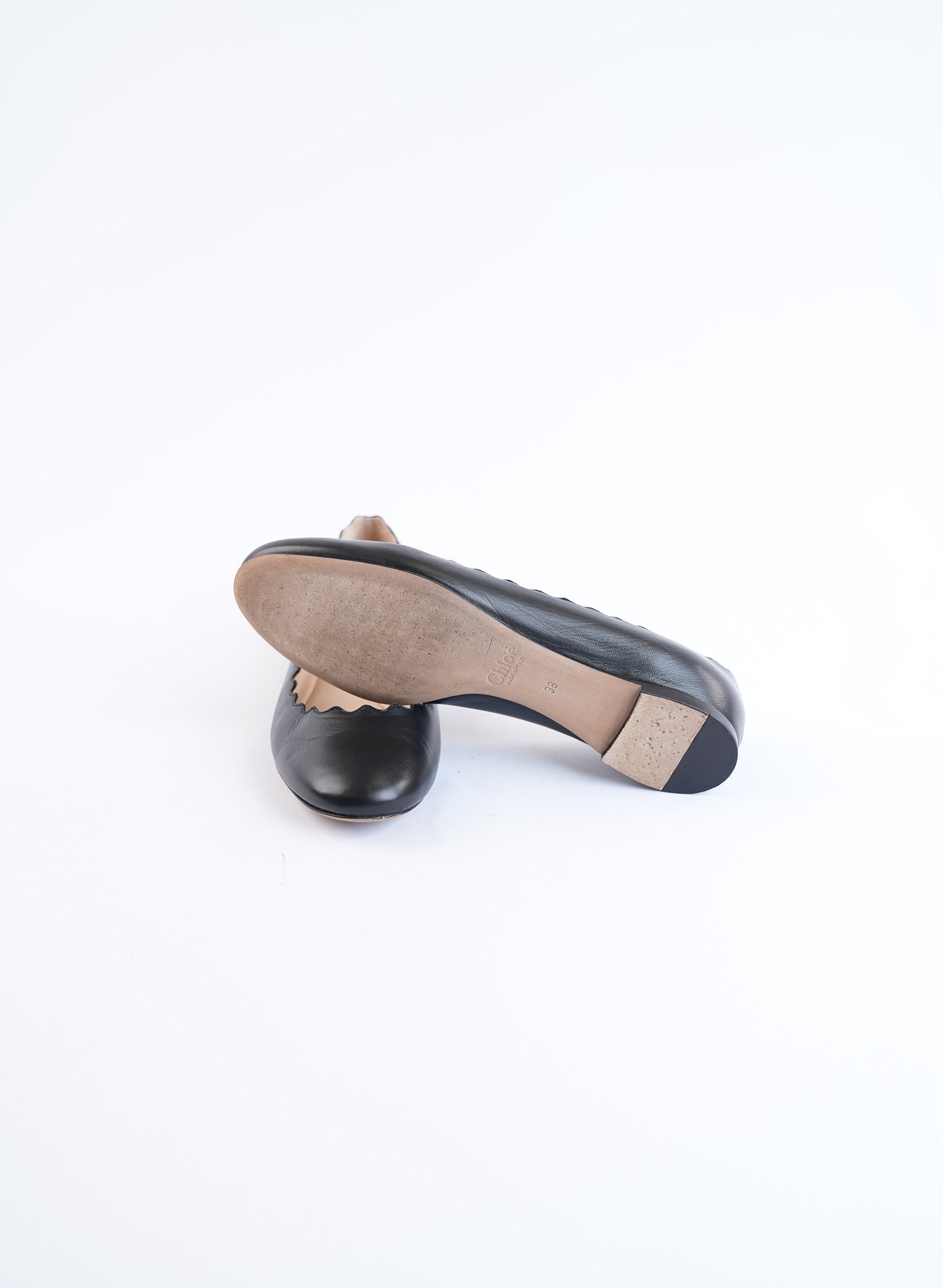 Chloe Black Ballet Flats