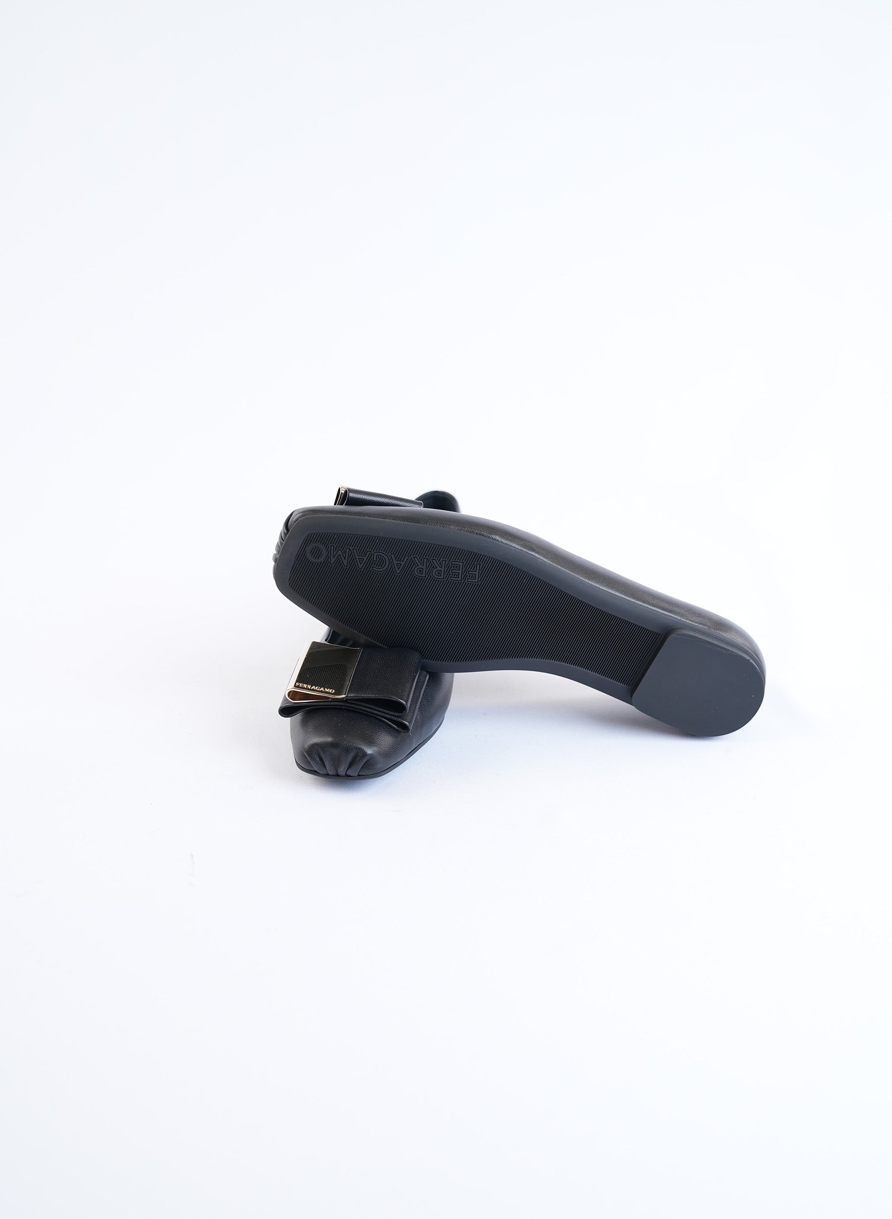 Salvatore Ferragamo Black Flats