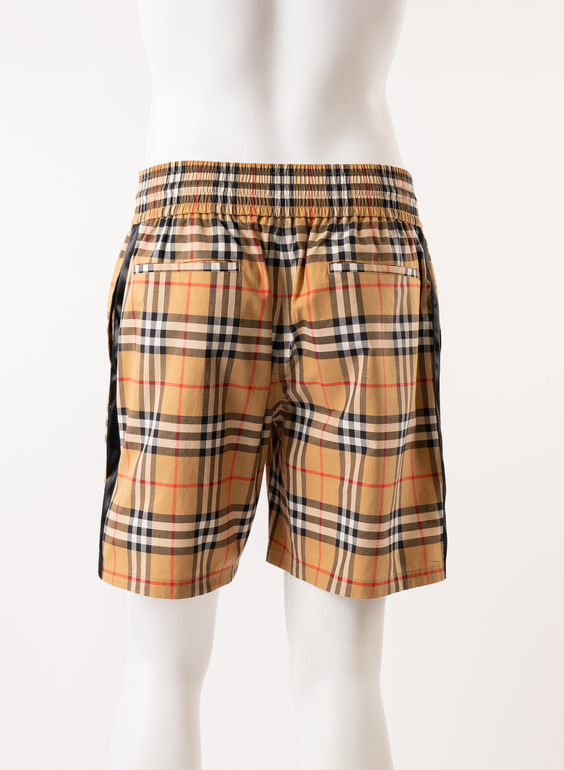 Burberry Beige Vintage Checked Cotton Shorts