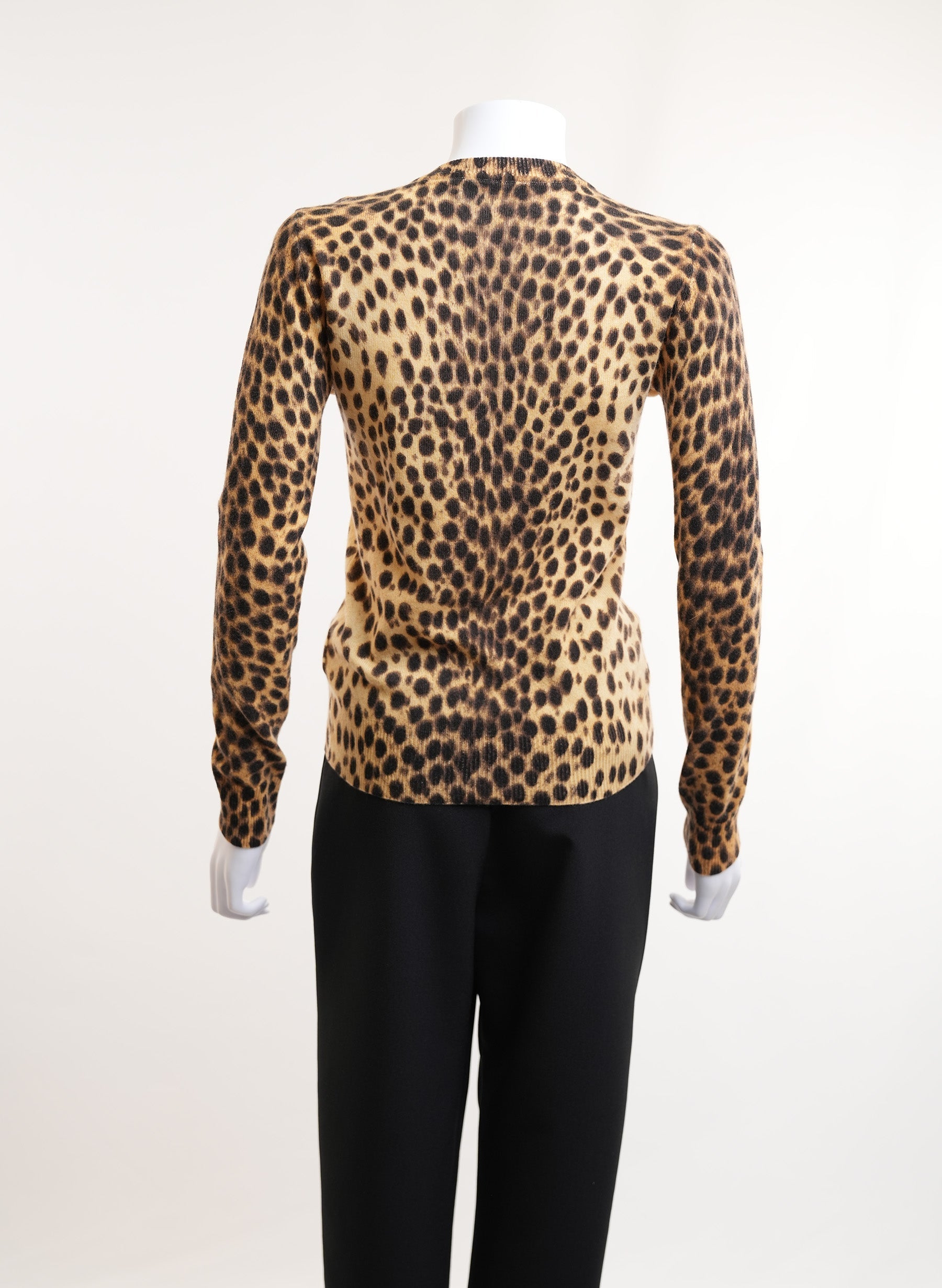 Dolce & Gabbana Leopard Print Cashmere Cardigan