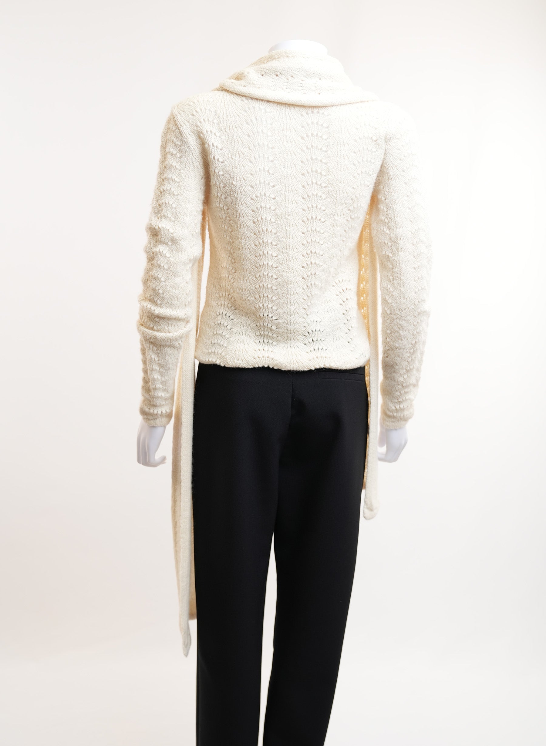 Dolce & Gabbana Wool Cardigan With Scarf