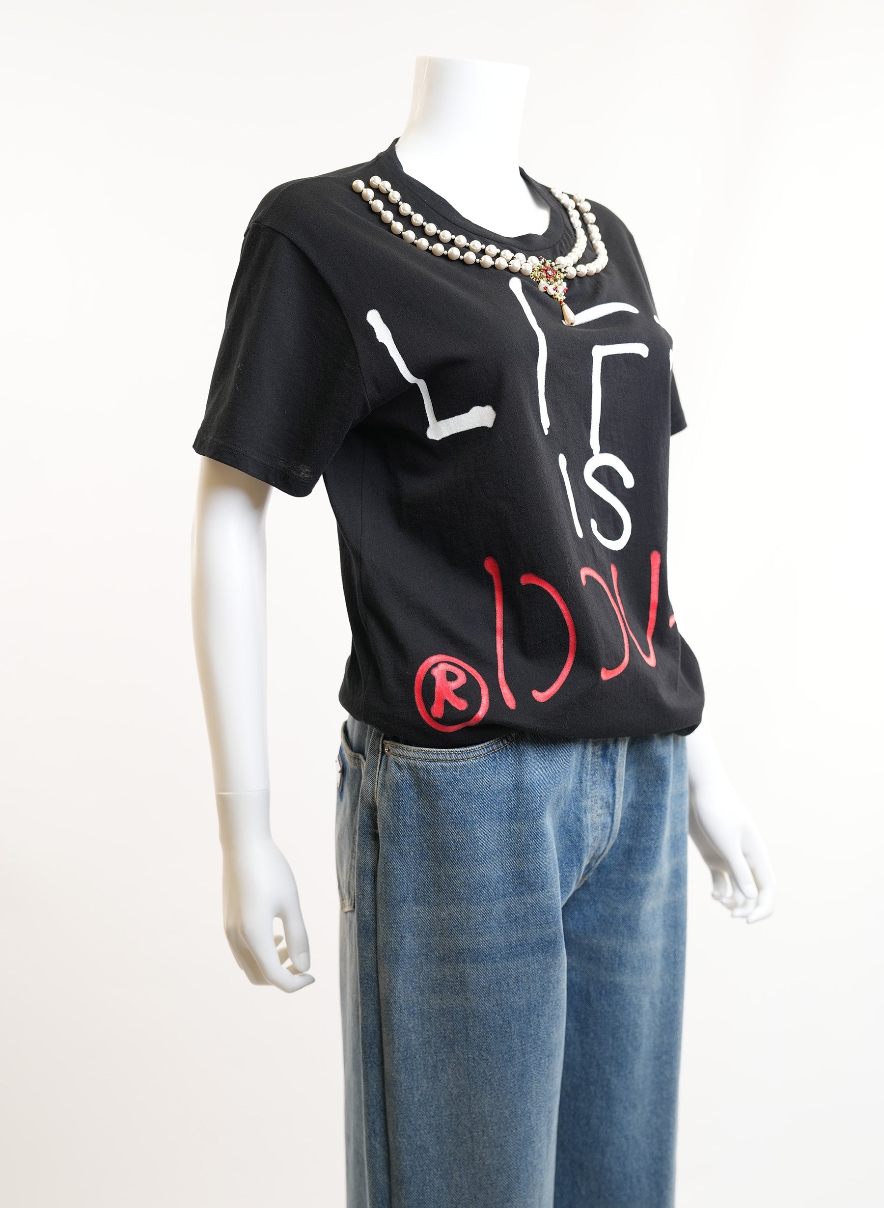 Gucci Life Is Gucci Pearl T-Shirt