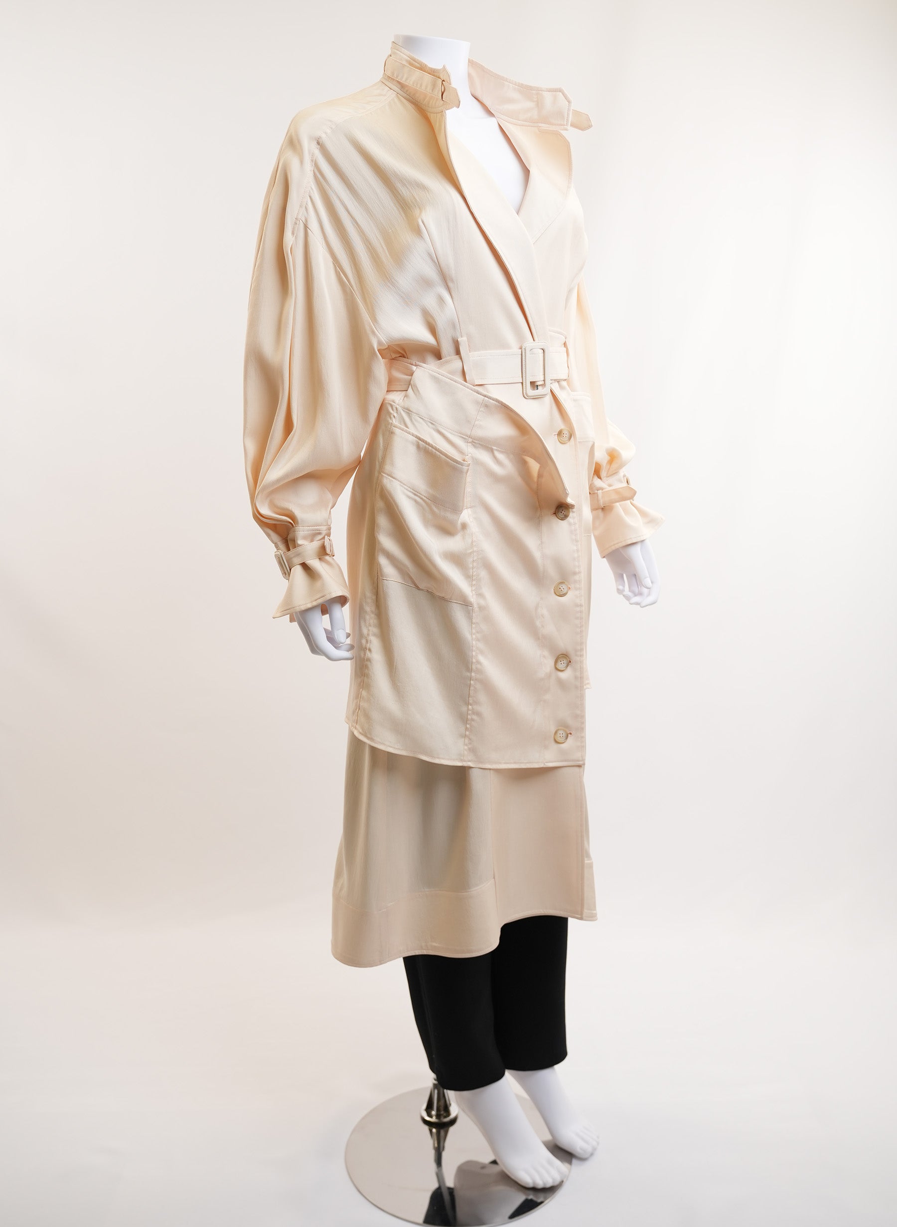 Jacquemus Cream Trench Coat