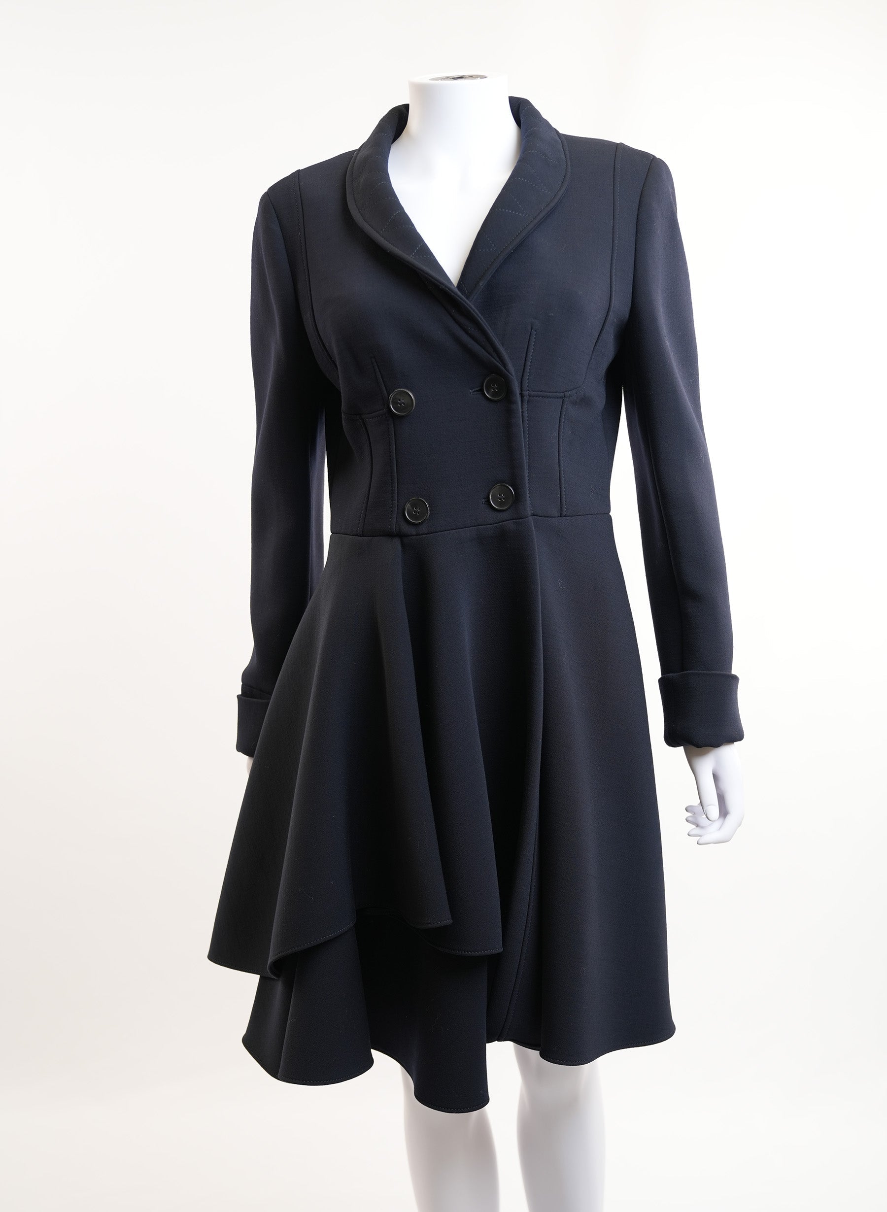 Alexander McQueen Box Pleat Coatdress