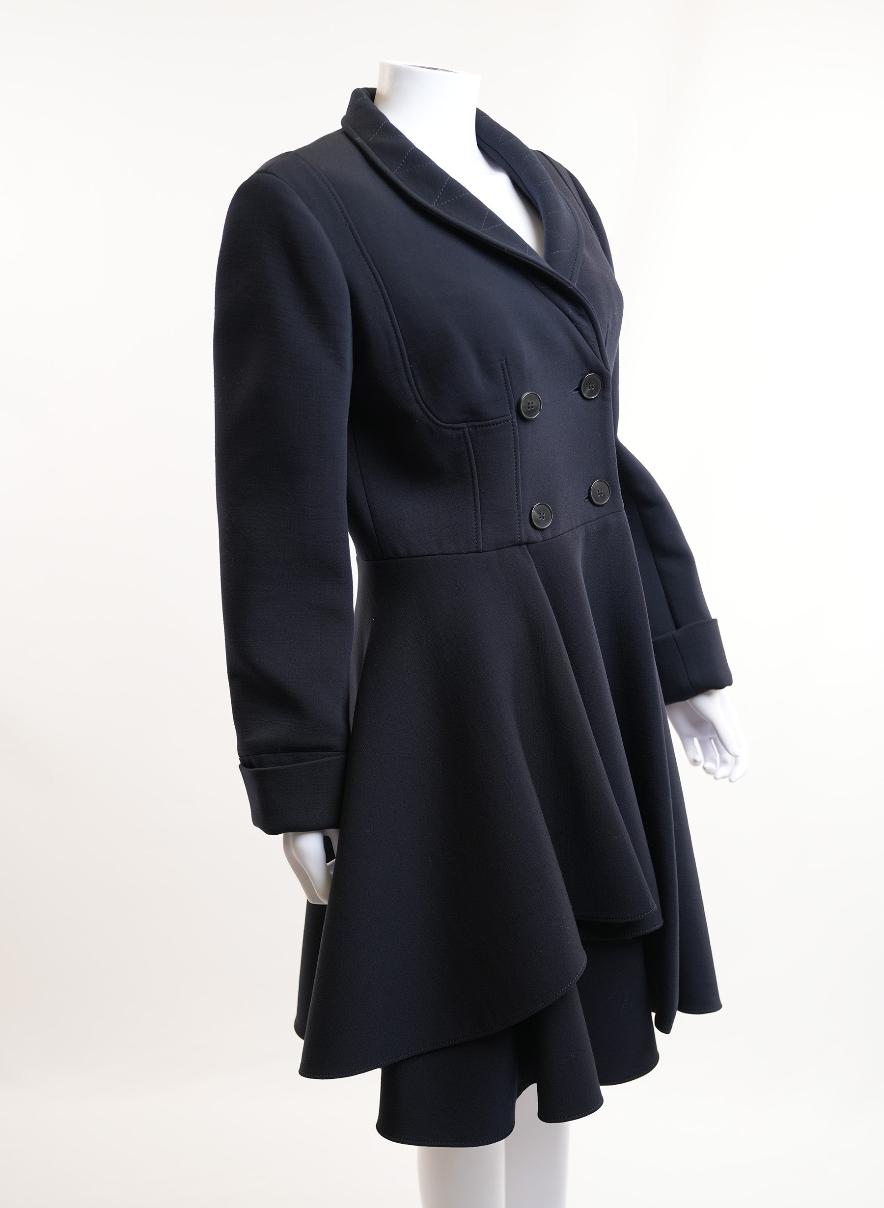 Alexander McQueen Box Pleat Coatdress