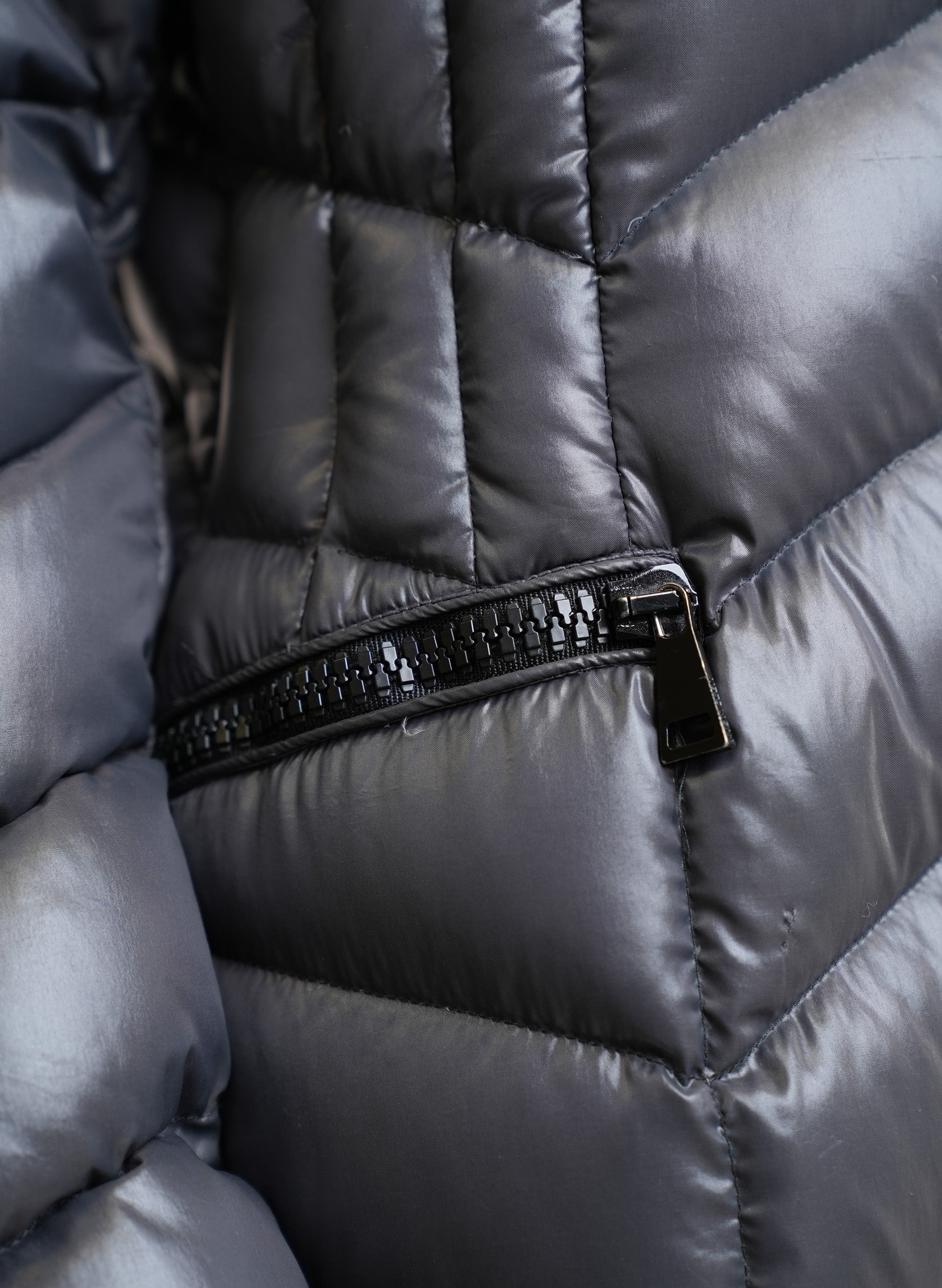 Moncler Black Knee Length Jacket