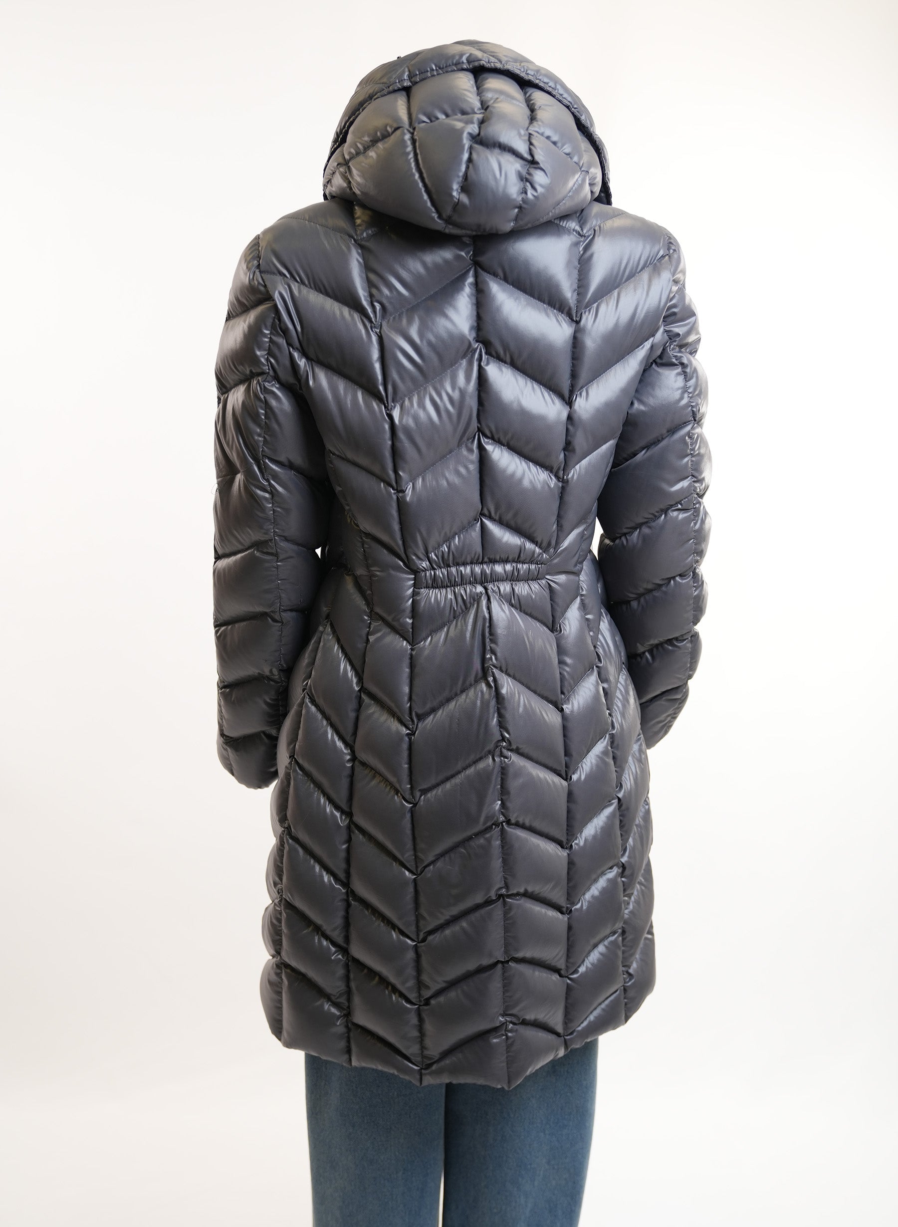 Moncler Black Knee Length Jacket