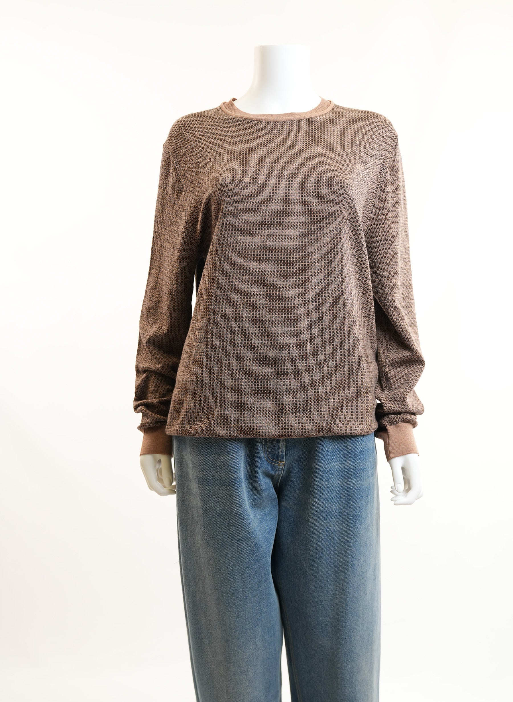 Fendi Monogram Wool Crew Neck Pullover