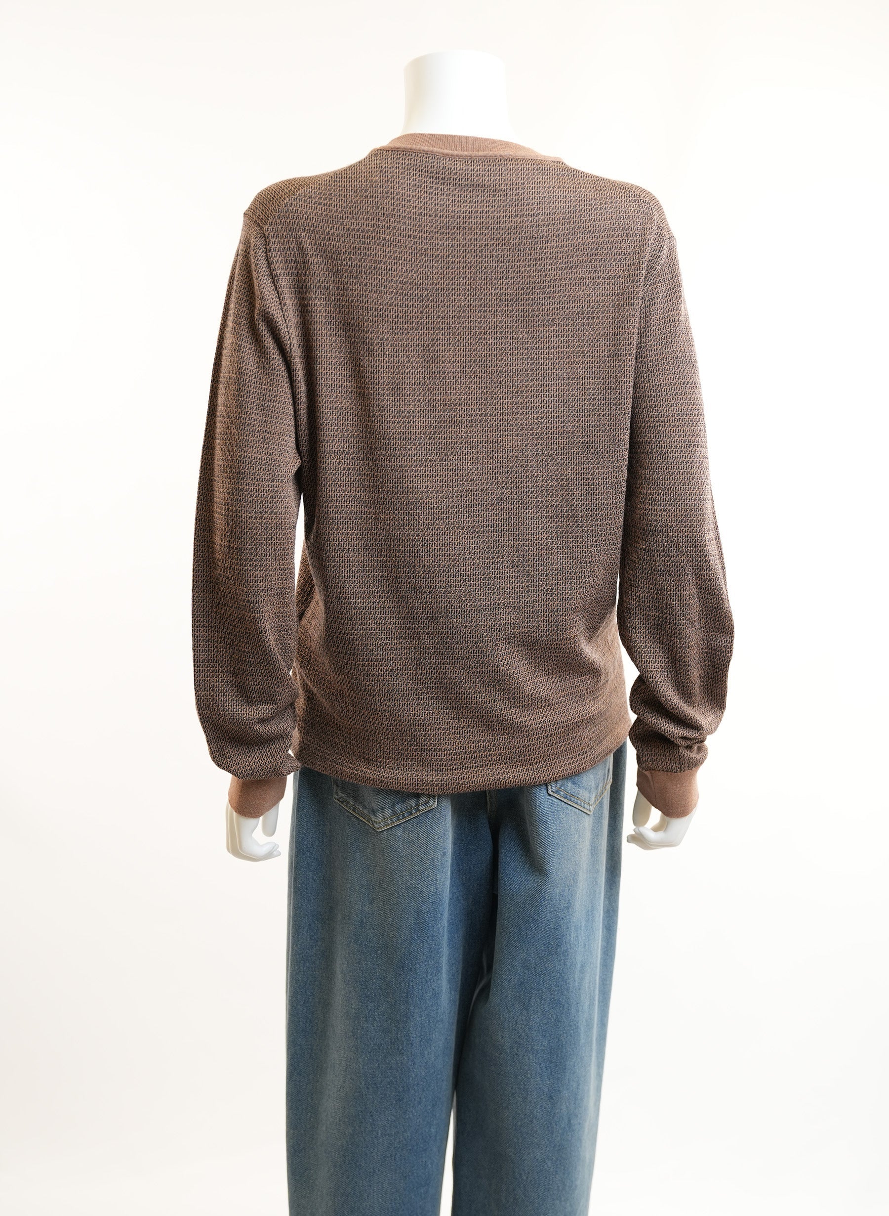 Fendi Monogram Wool Crew Neck Pullover