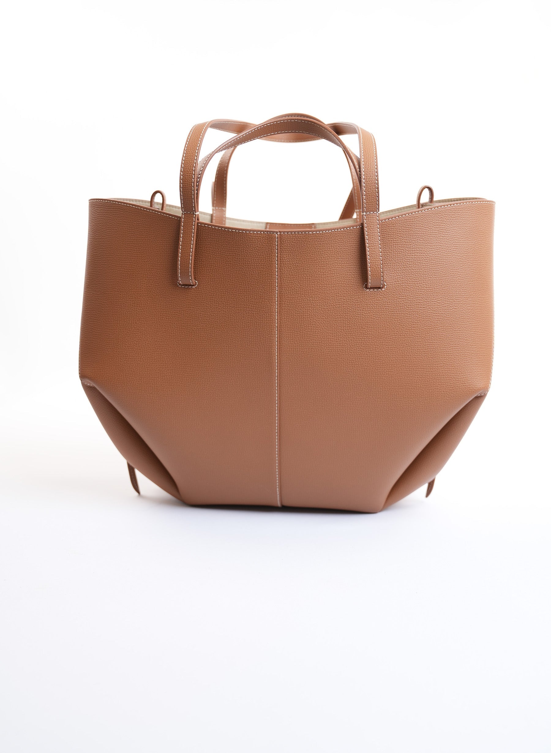Polène Cyme Full-Grain Leather Tote Bag
