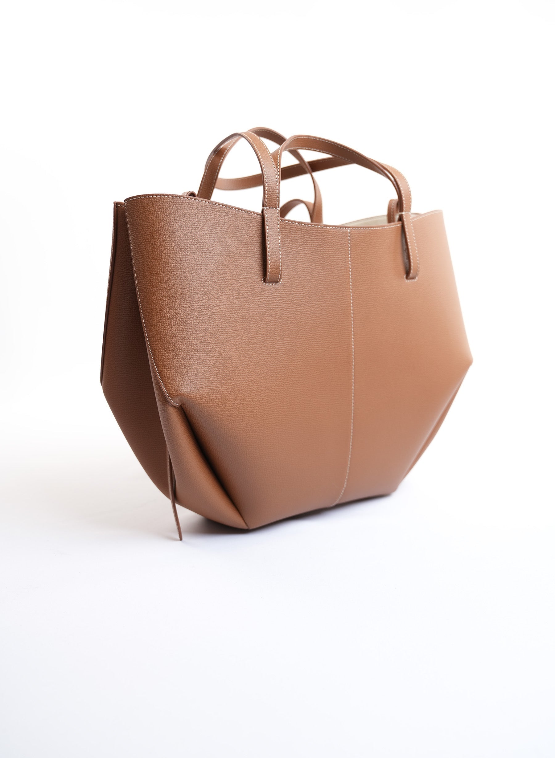 Polène Cyme Full-Grain Leather Tote Bag