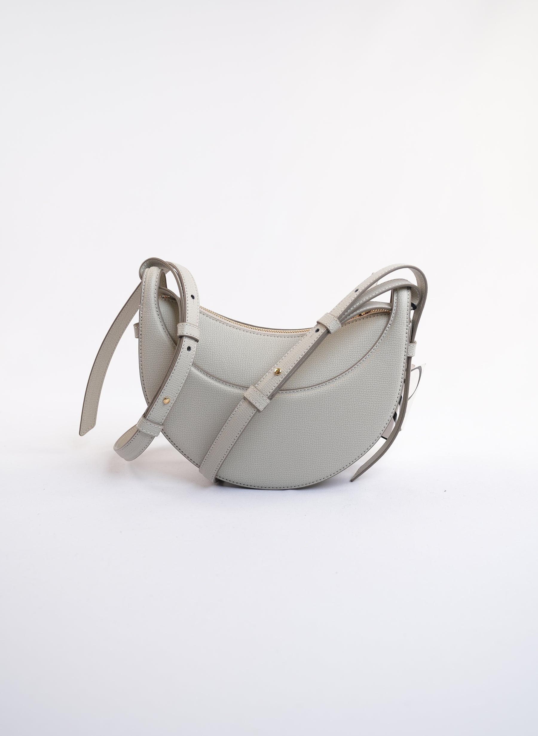 Polene Numero Dix Textured Chalk Shoulder Bag
