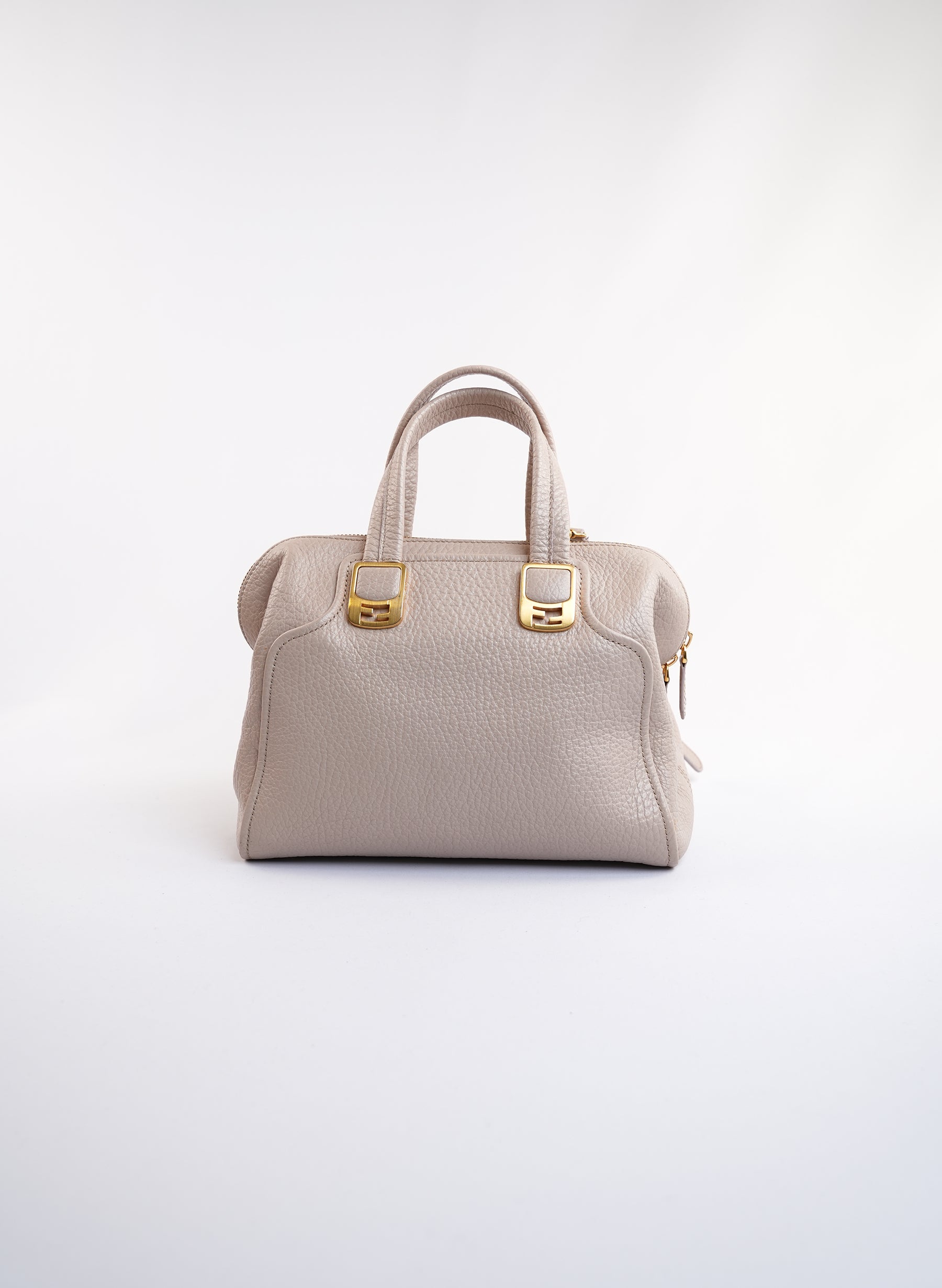 Fendi Cream Leather Chameleon Shoulder Bag