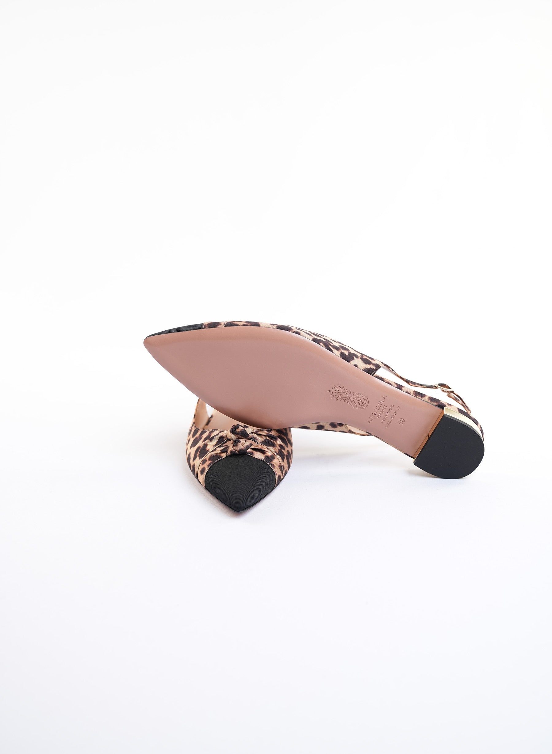 Aquazzura Mondaine Knotted Slingback Flats