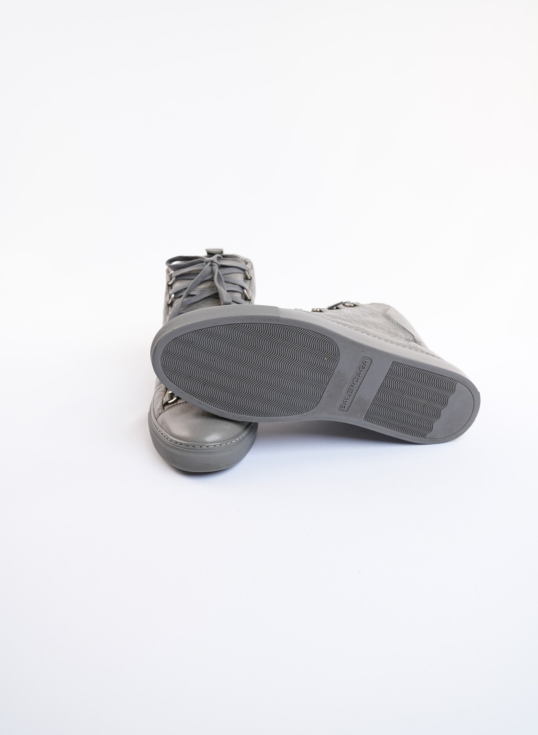 Balenciaga Arena High-Top Sneakers Grey