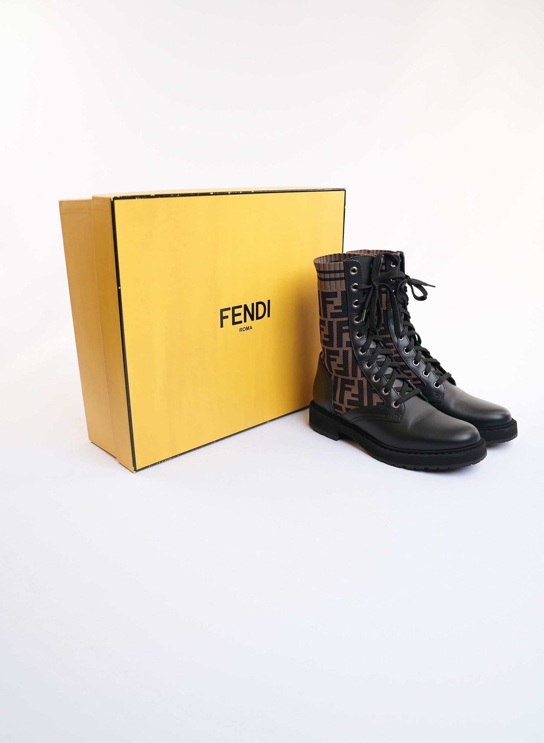 Fendi Combat Boots