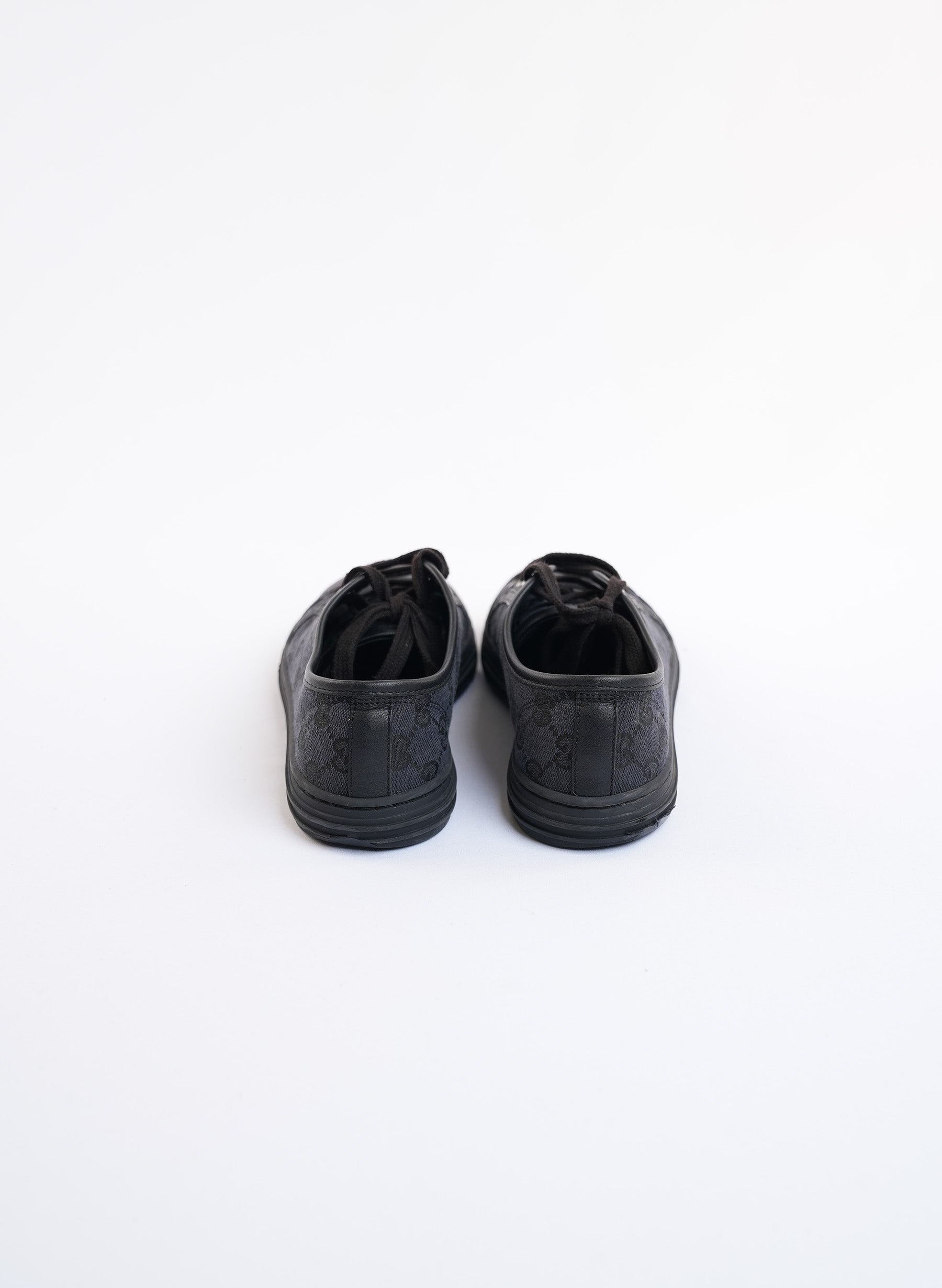 Gucci Black Leather Sneakers