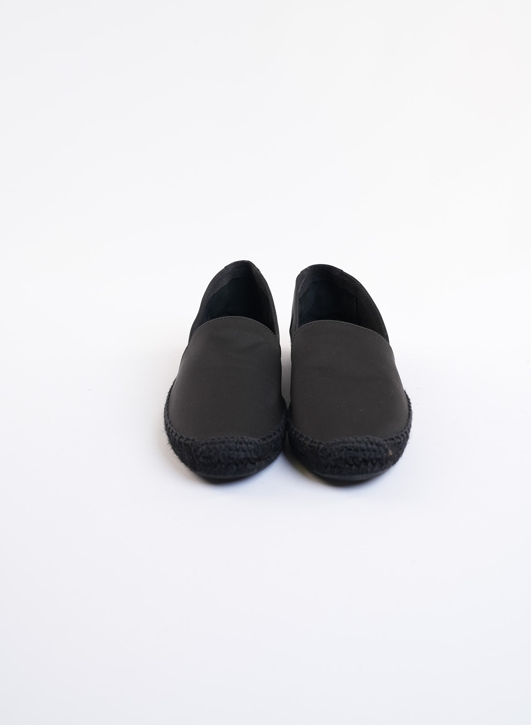 Saint Laurent Black Ottoman Espadrilles