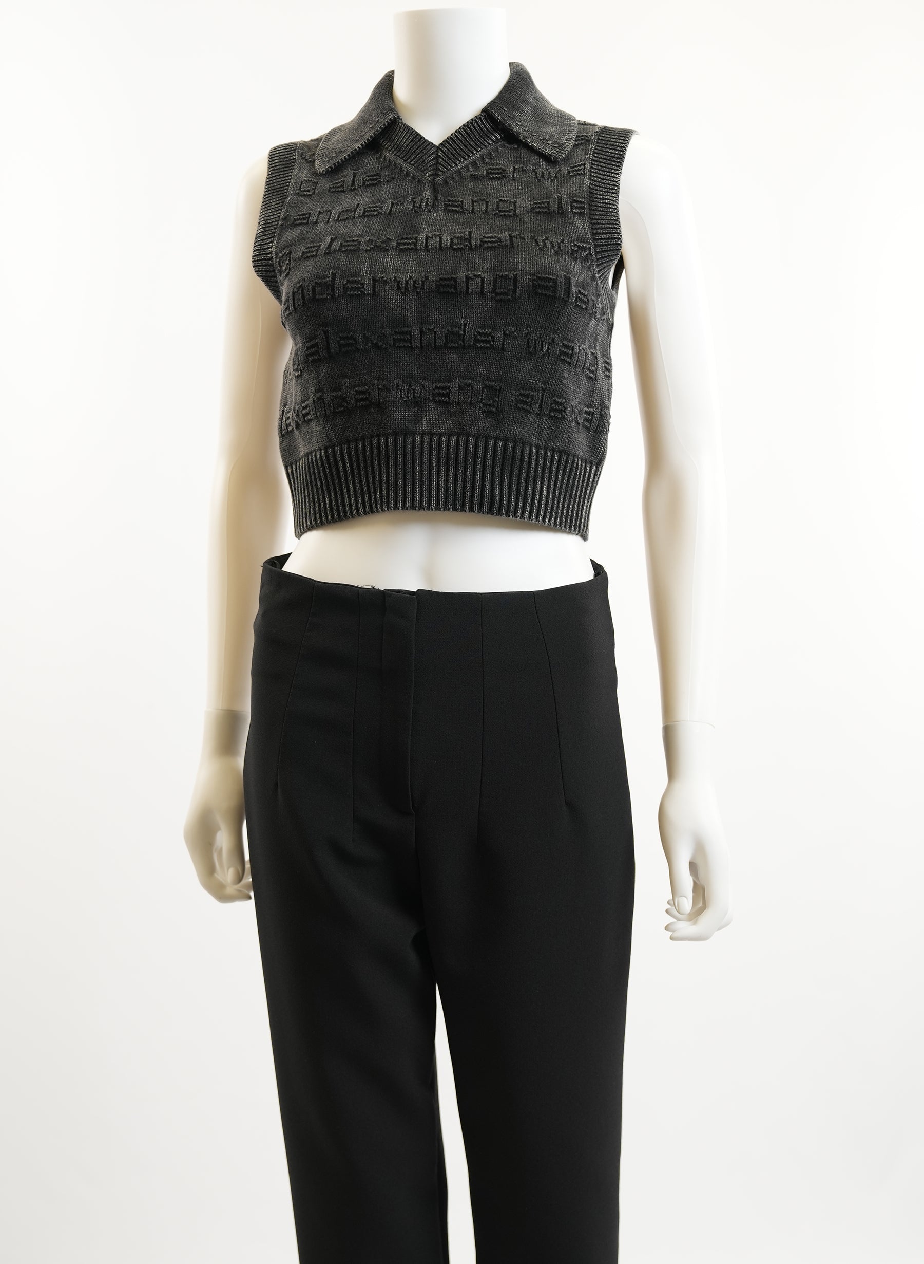 Alexander Wang 3D-logo Polo Sweater Vest