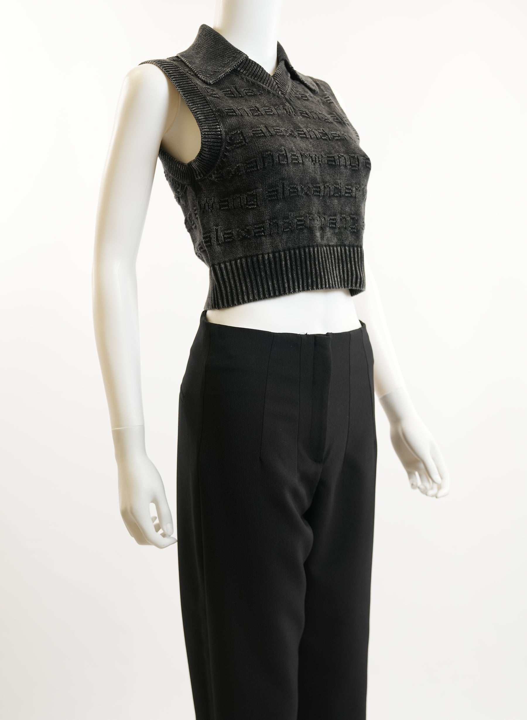 Alexander Wang 3D-logo Polo Sweater Vest