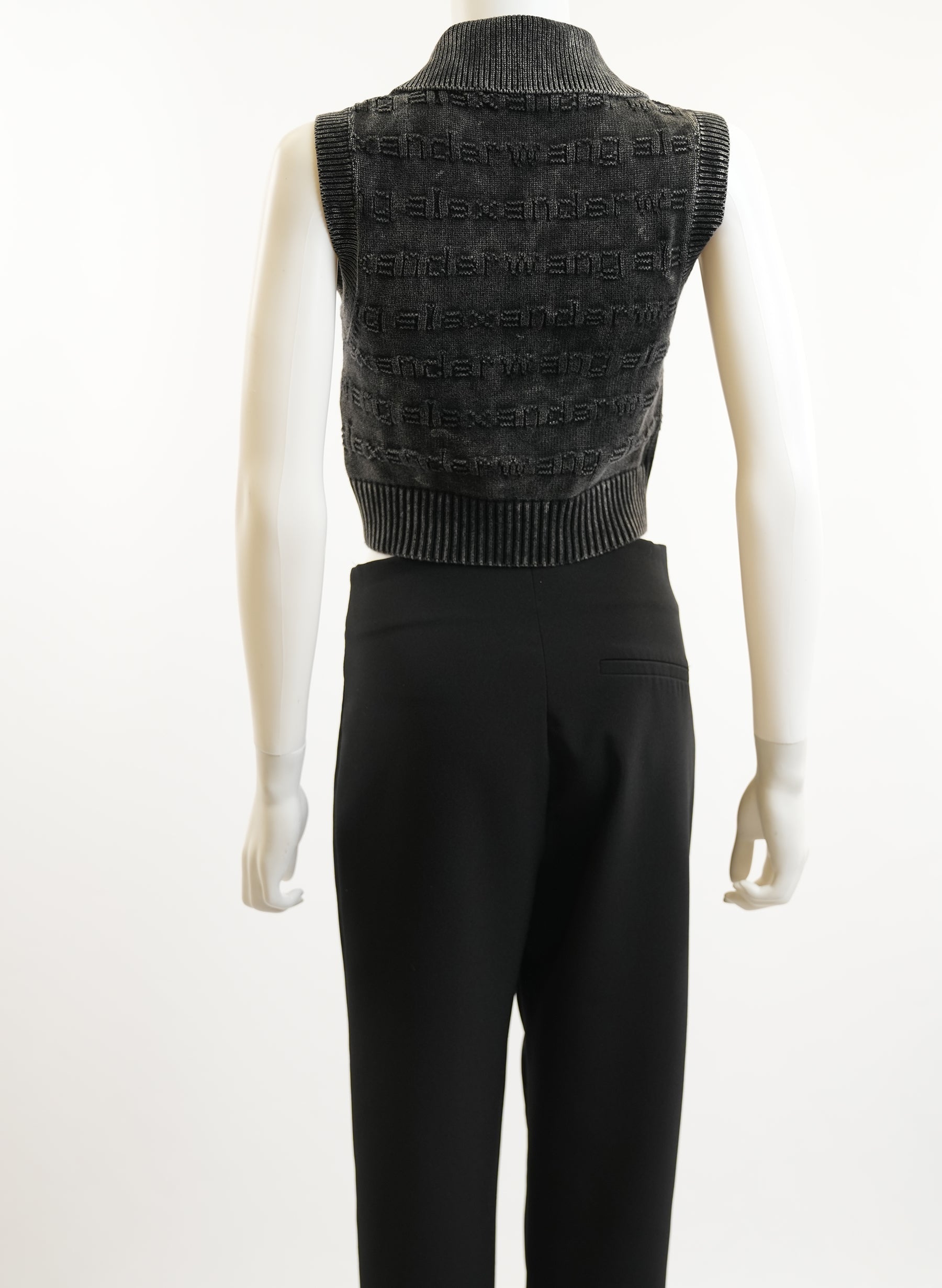 Alexander Wang 3D-logo Polo Sweater Vest