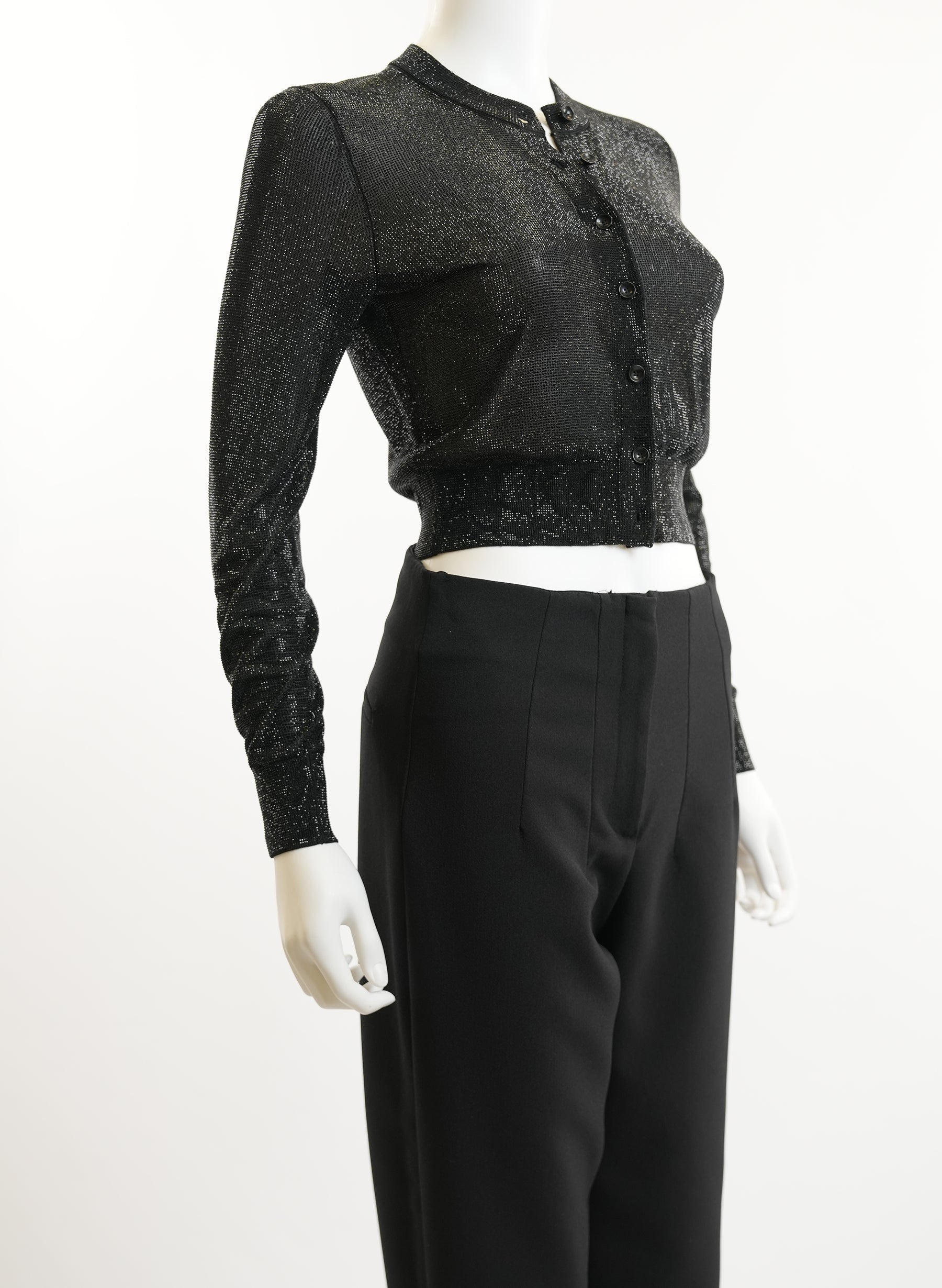 Alexander Wang Beaded Cropped Cardigan