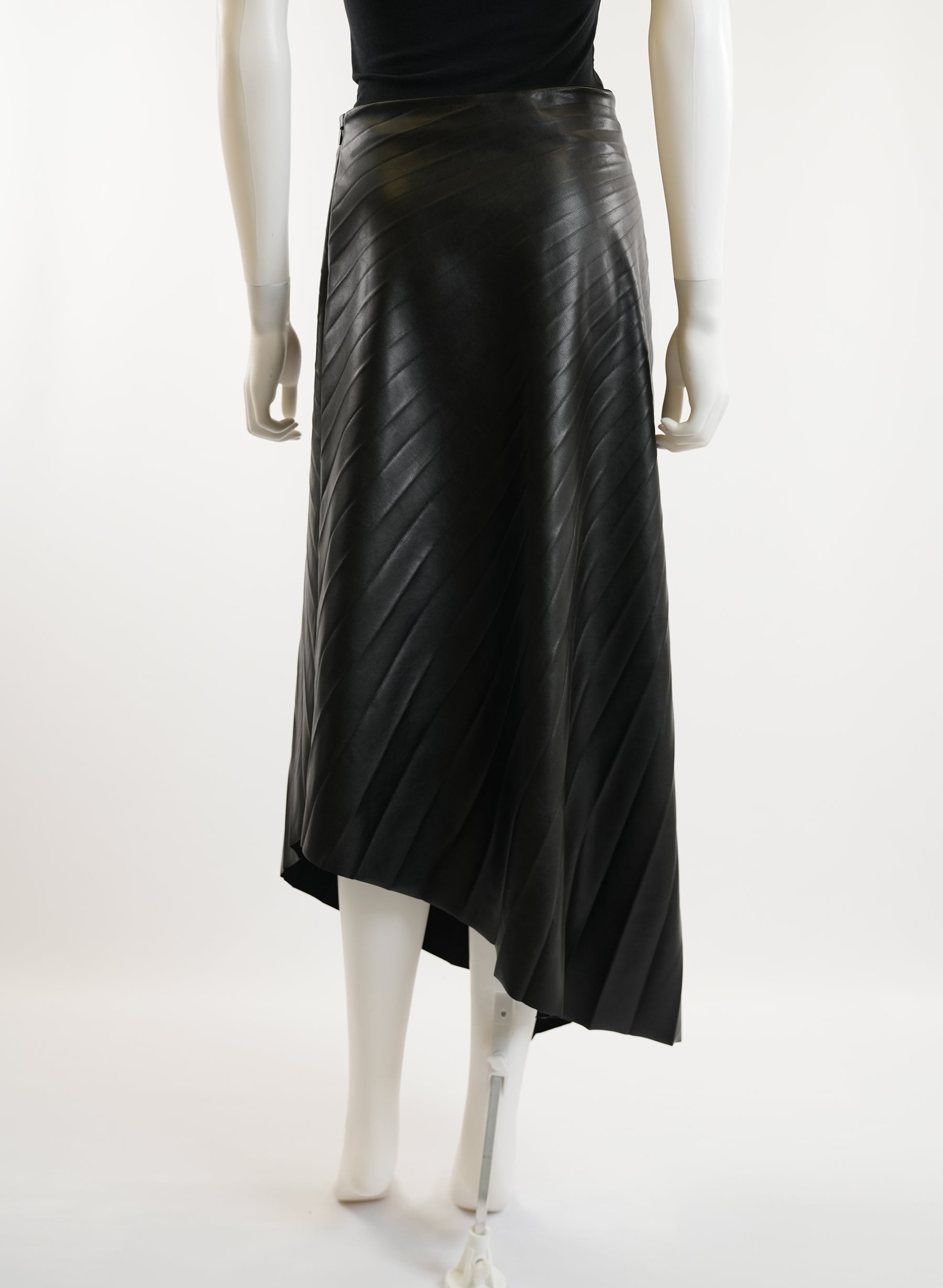 ALC Pleated Leather Skirt