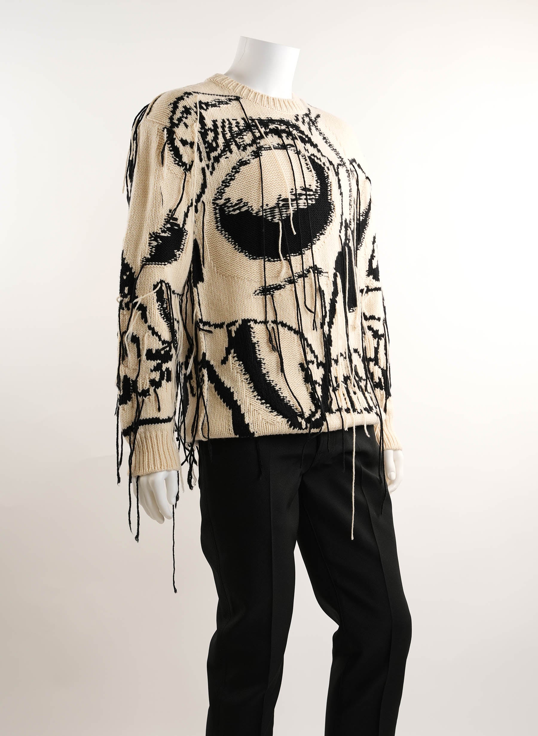 Alexander Mcqueen Exploded Skull Intarsia Jumper