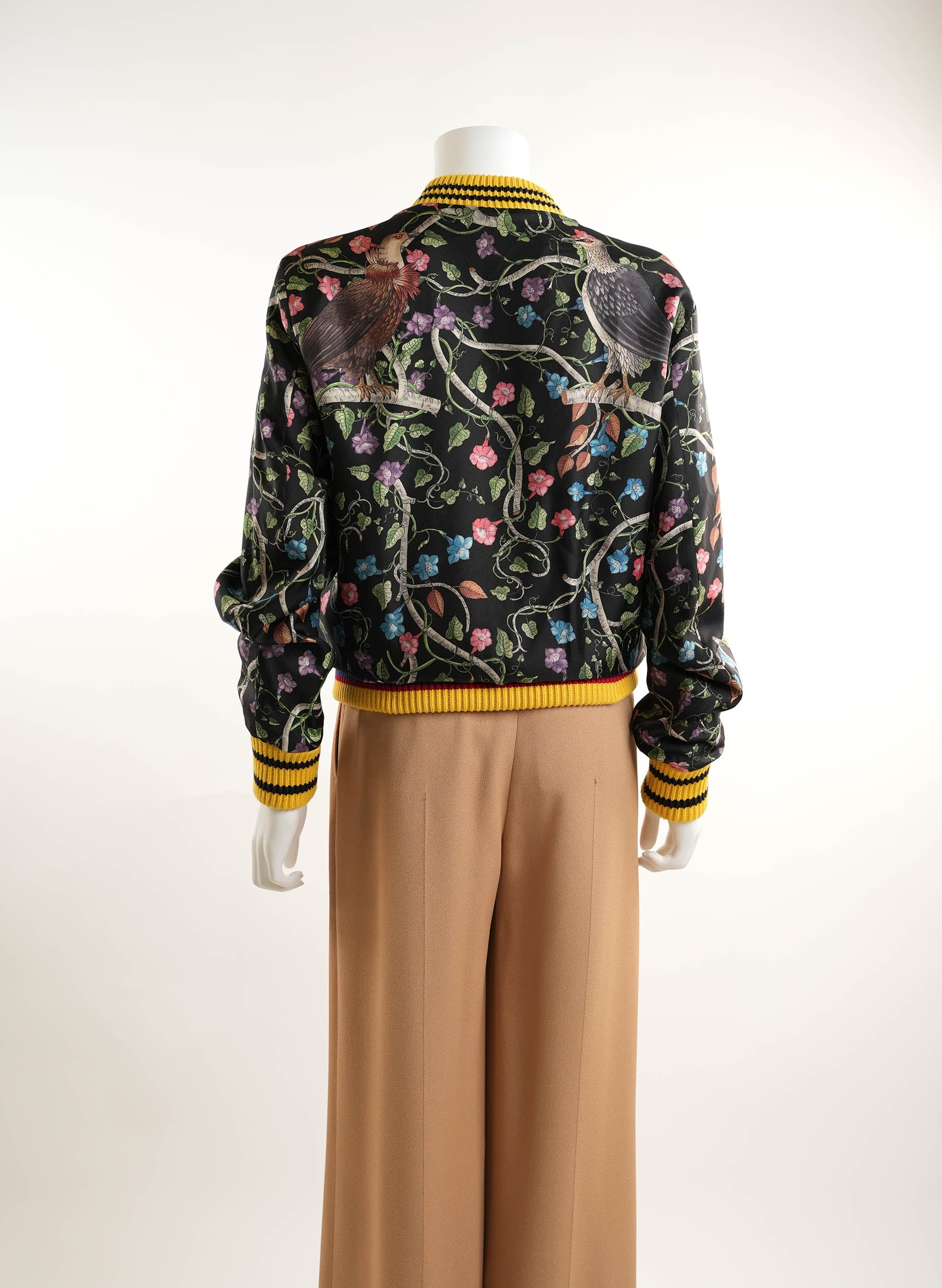 Gucci Birds of Prey Silk Bomber