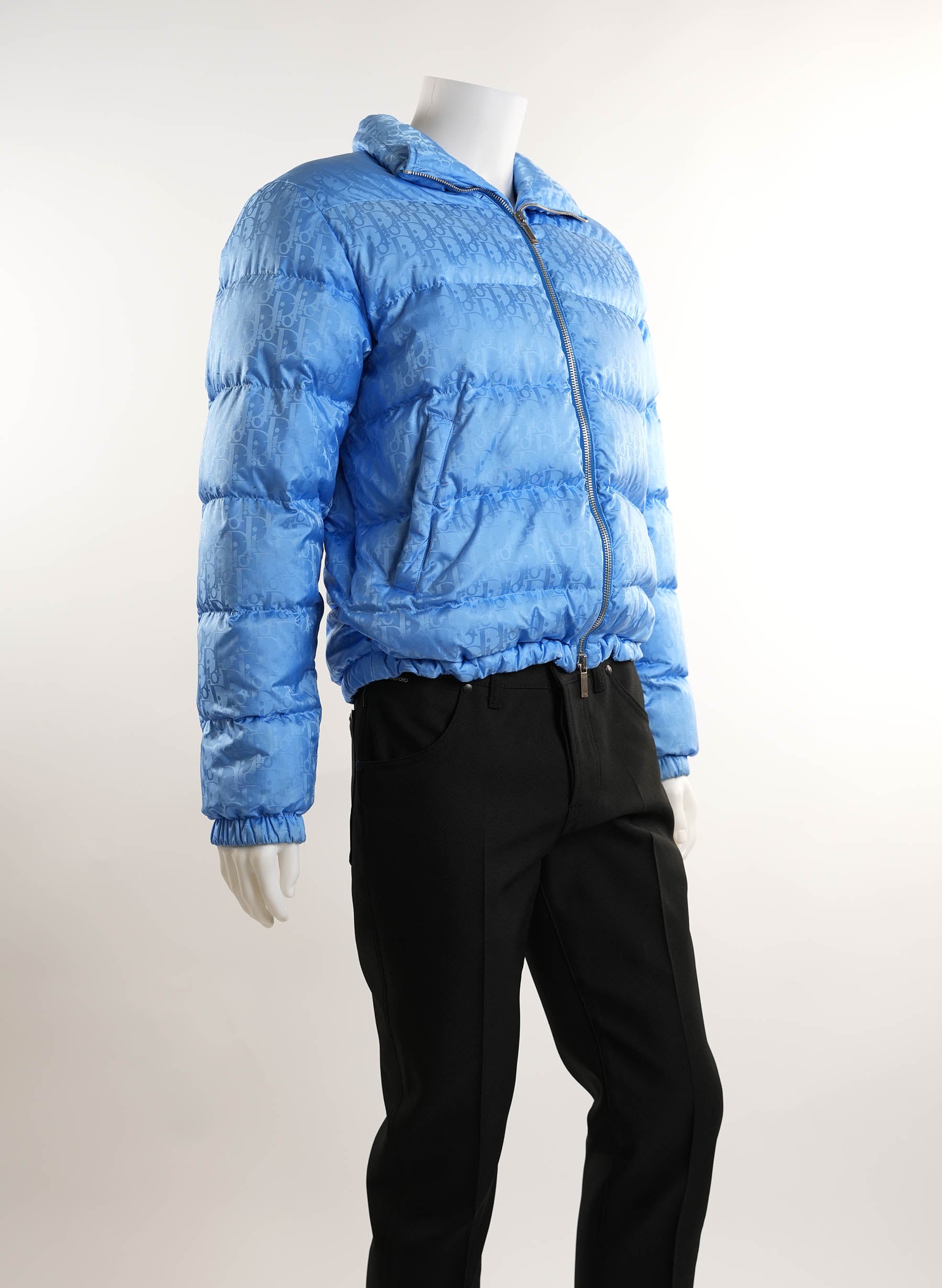 Dior Oblique Down Jacket Light Blue