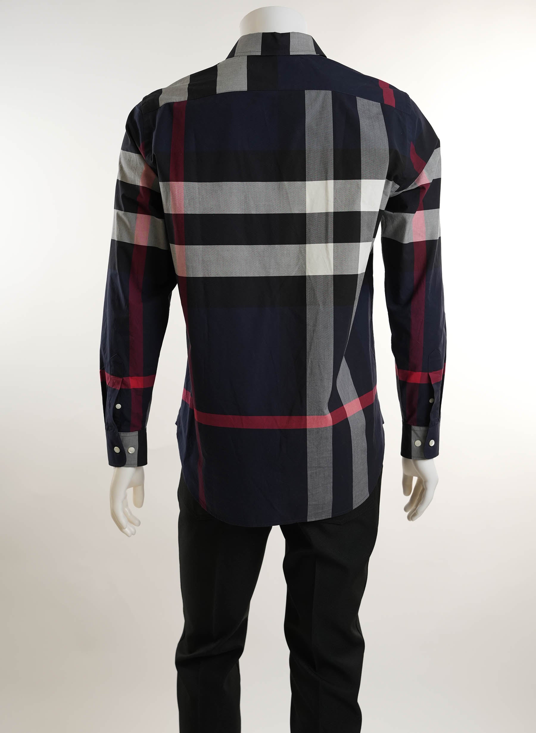 Burberry Check Stretch Cotton Poplin Shirt