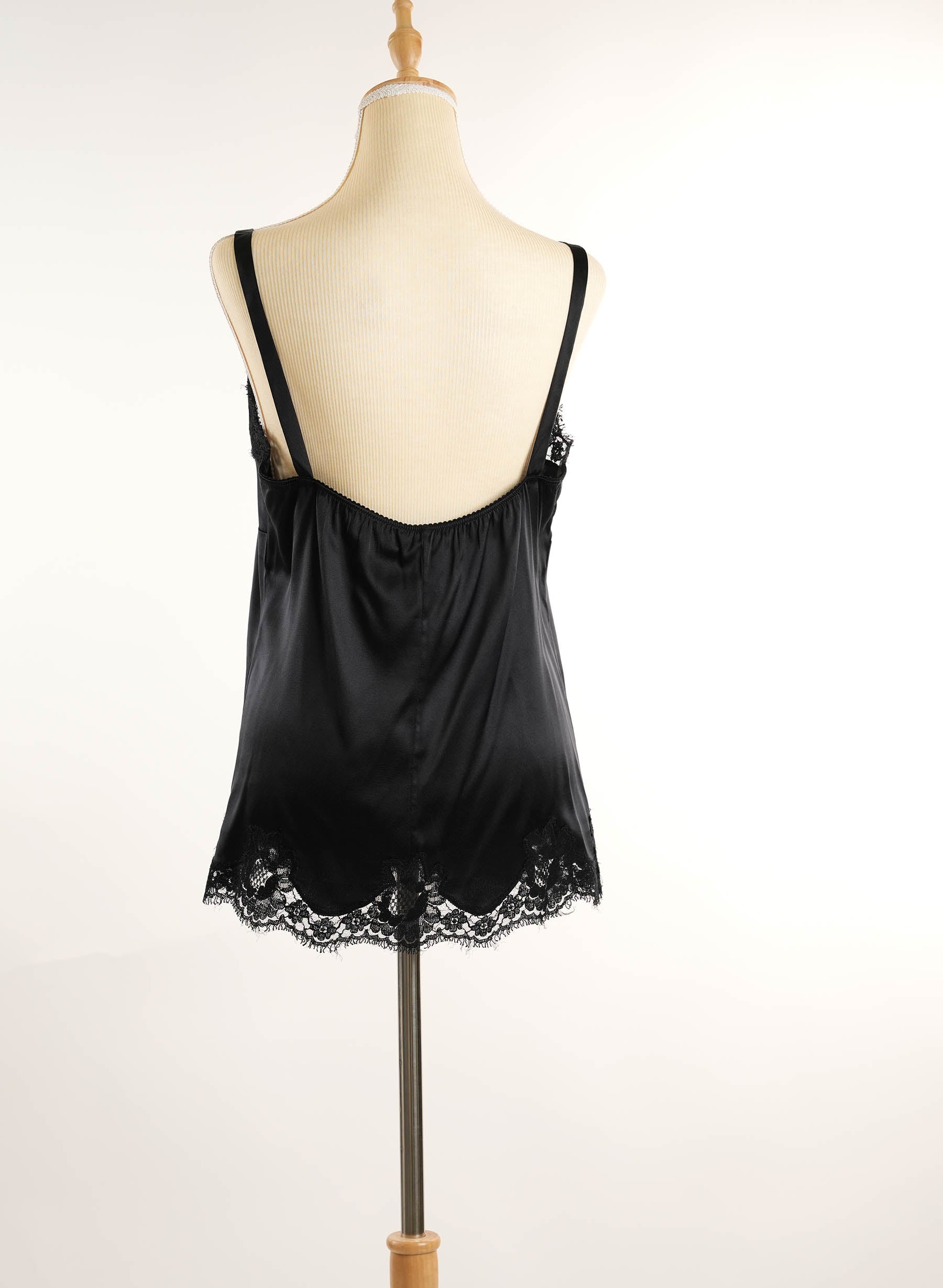 Dolce & Gabbana Black Silk Camisole