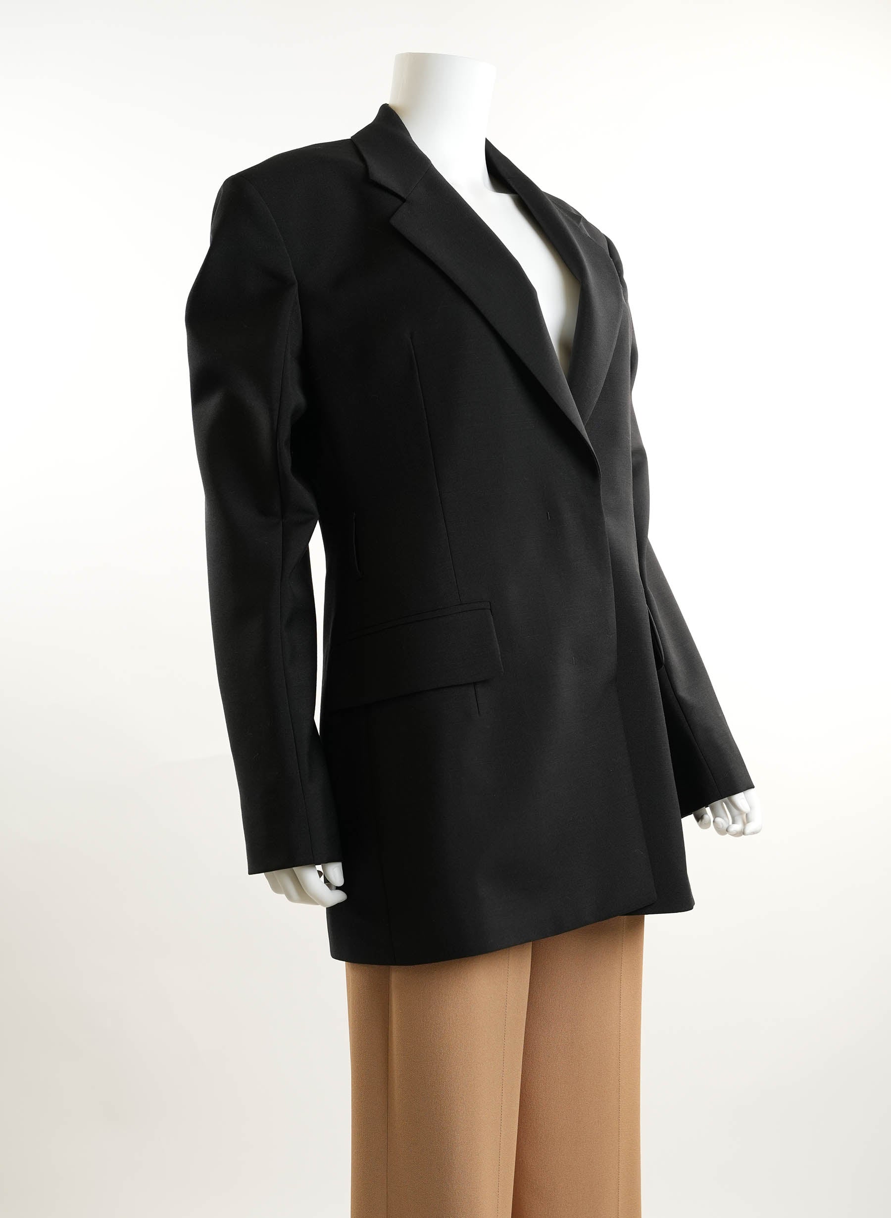 Prada Structured Single Breasted Blazer