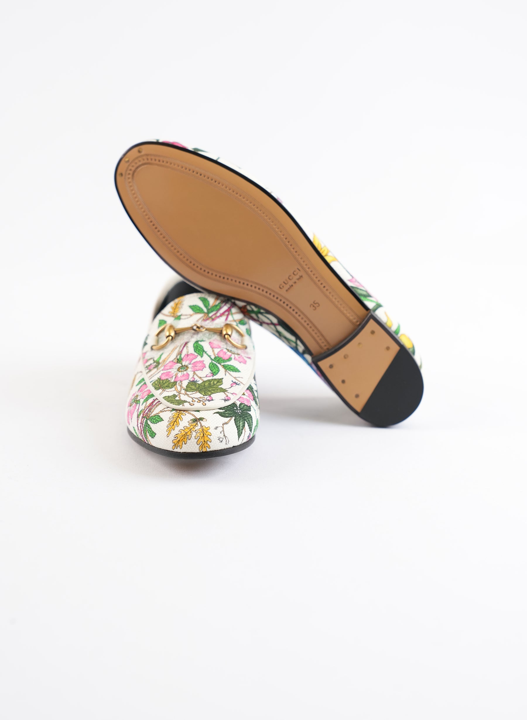 Gucci Canvas Floral Loafers