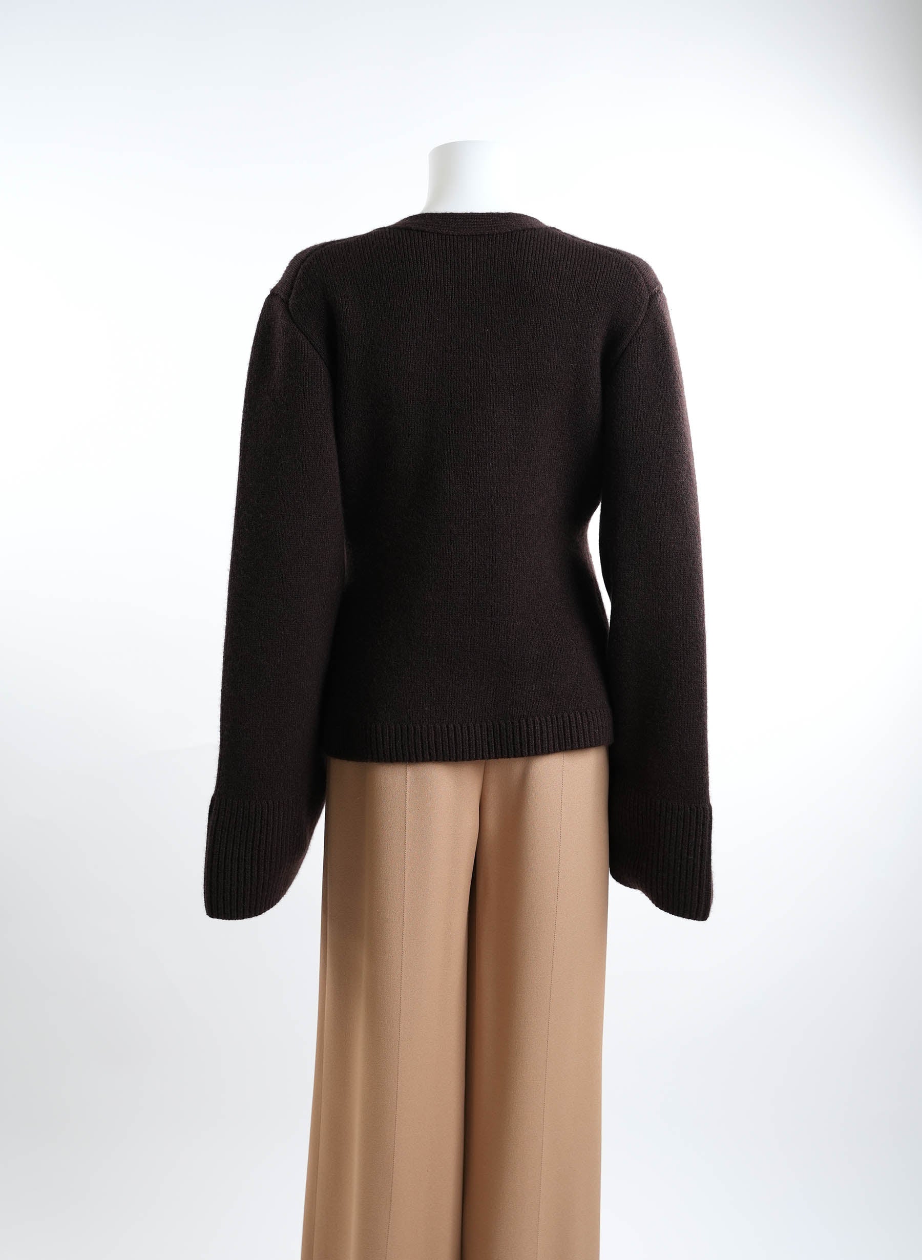 Khaite Scarlet Cashmere Rosewood Cardigan