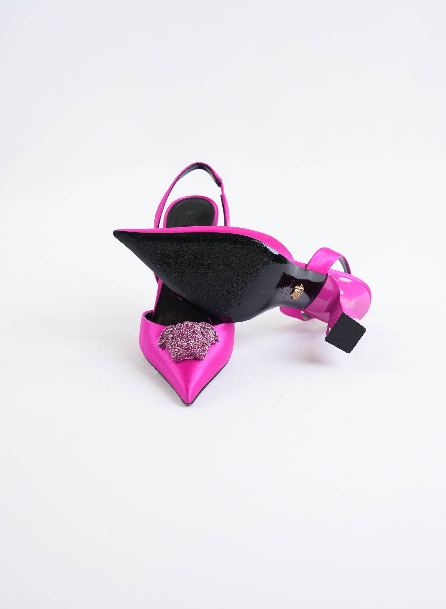 Versace Fuchsia Slingback Pumps
