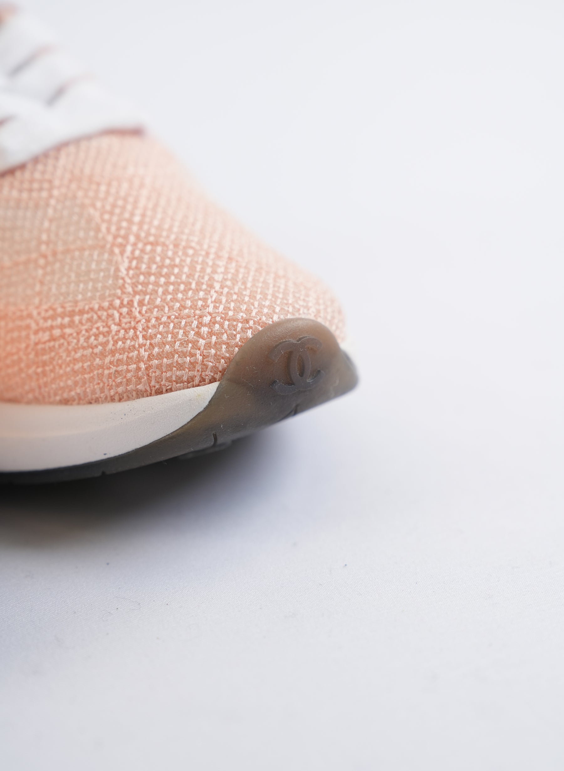 Chanel Embroidered Mesh Low Top Sneakers