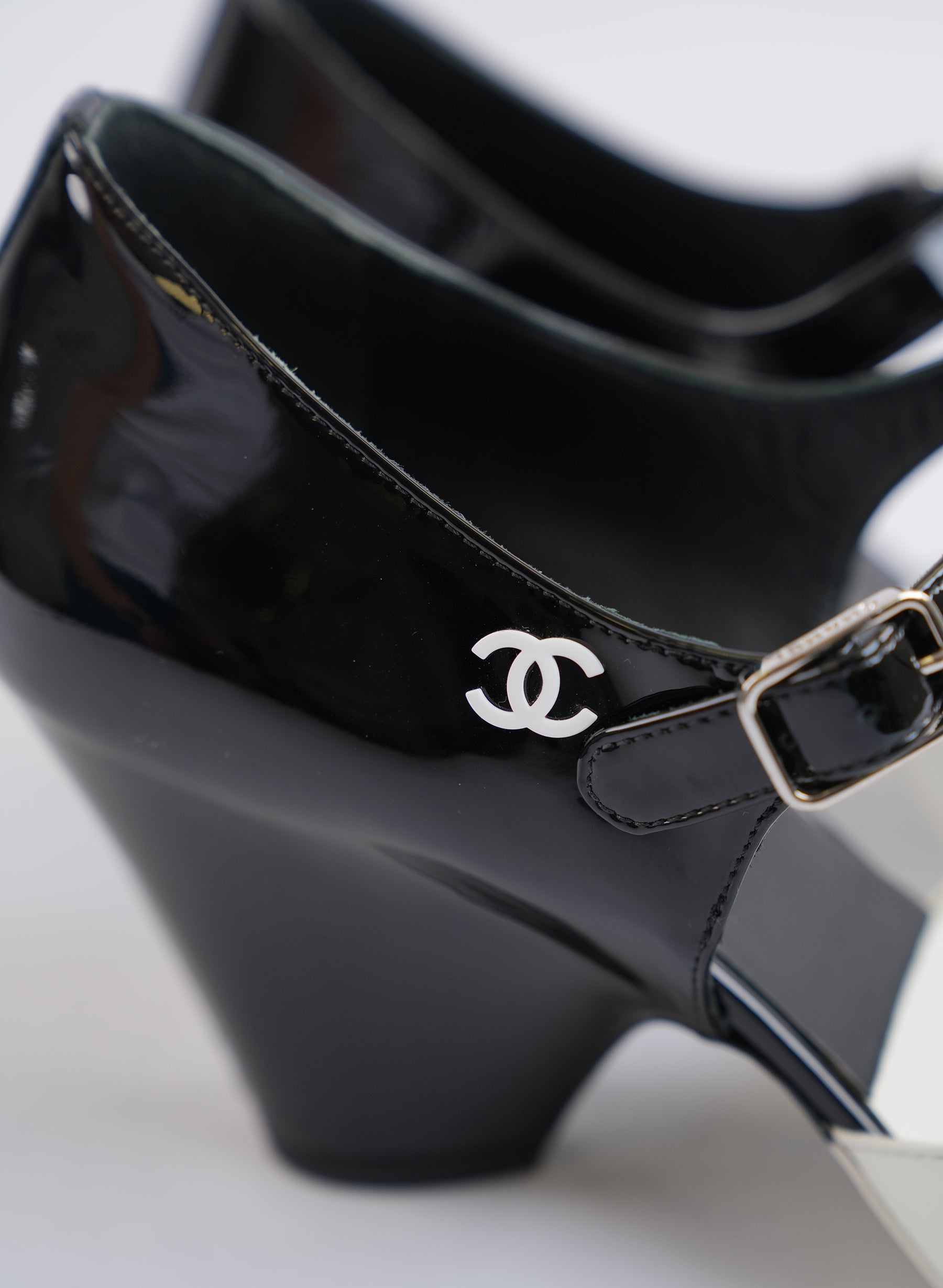 Chanel Mary Janes Patent Leather Heels