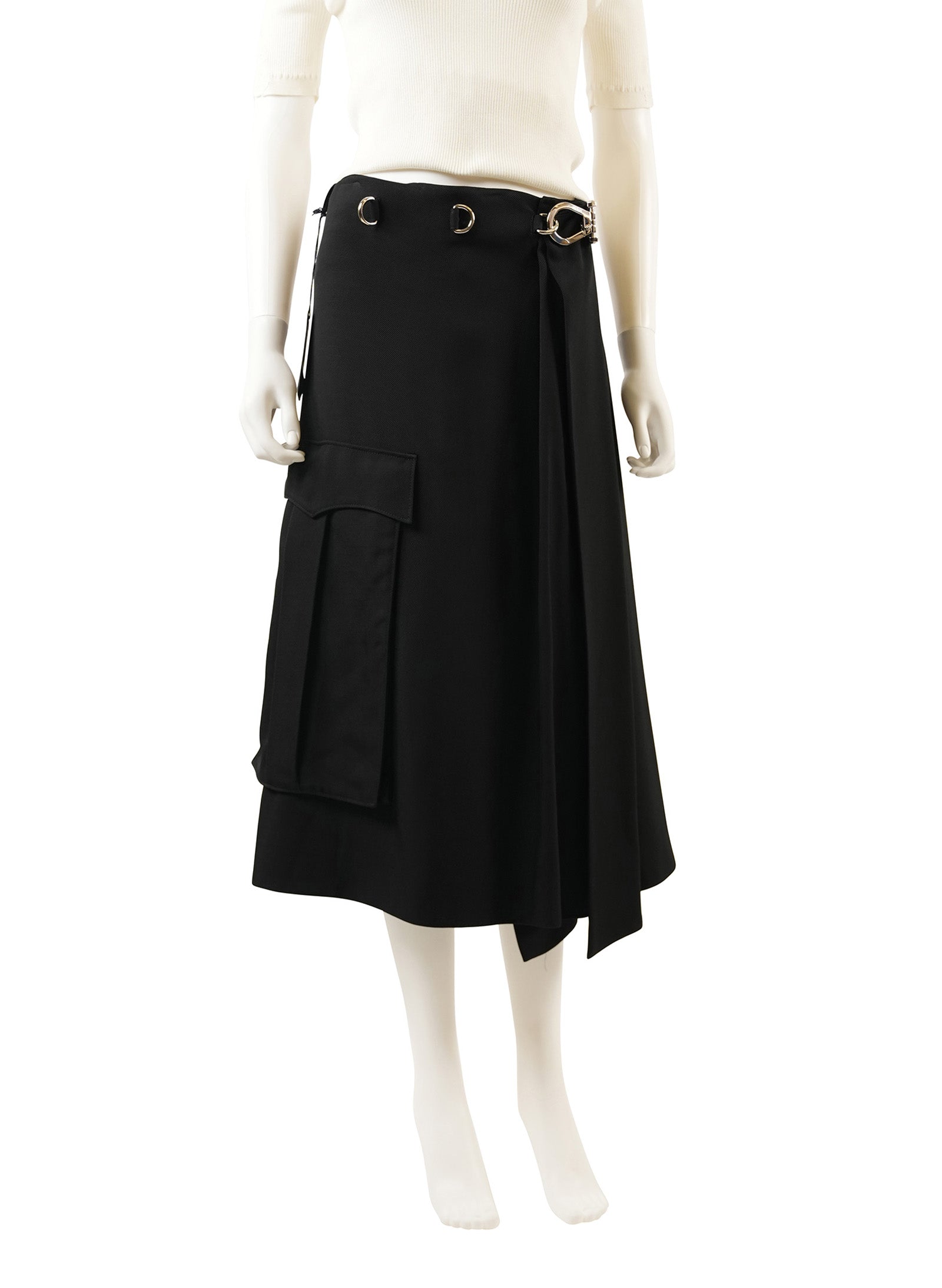 Prada Buckle Closure Skirt