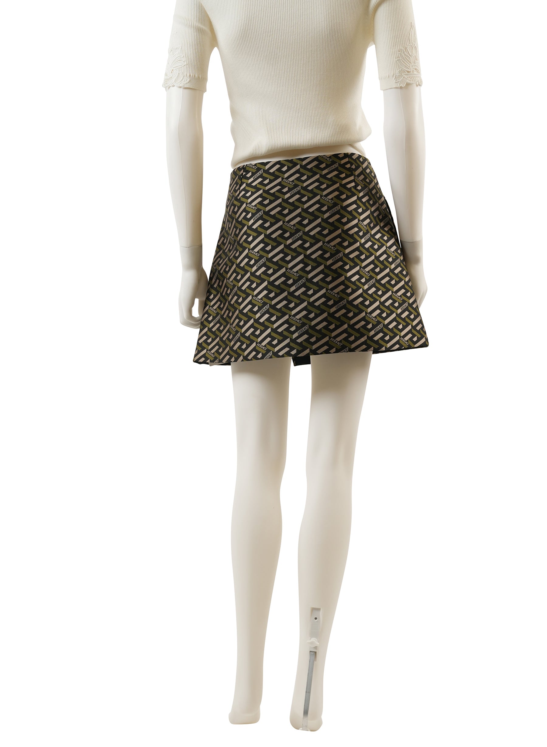 Versace La Greca Jacquard Mini Skirt