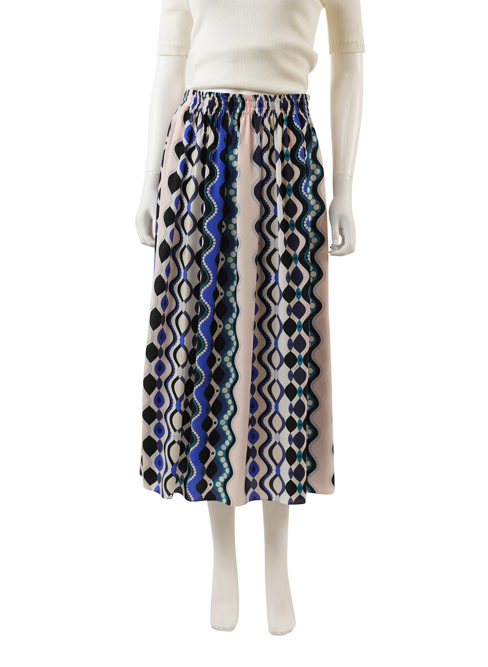 Emilio Pucci Print Geometric Skirt