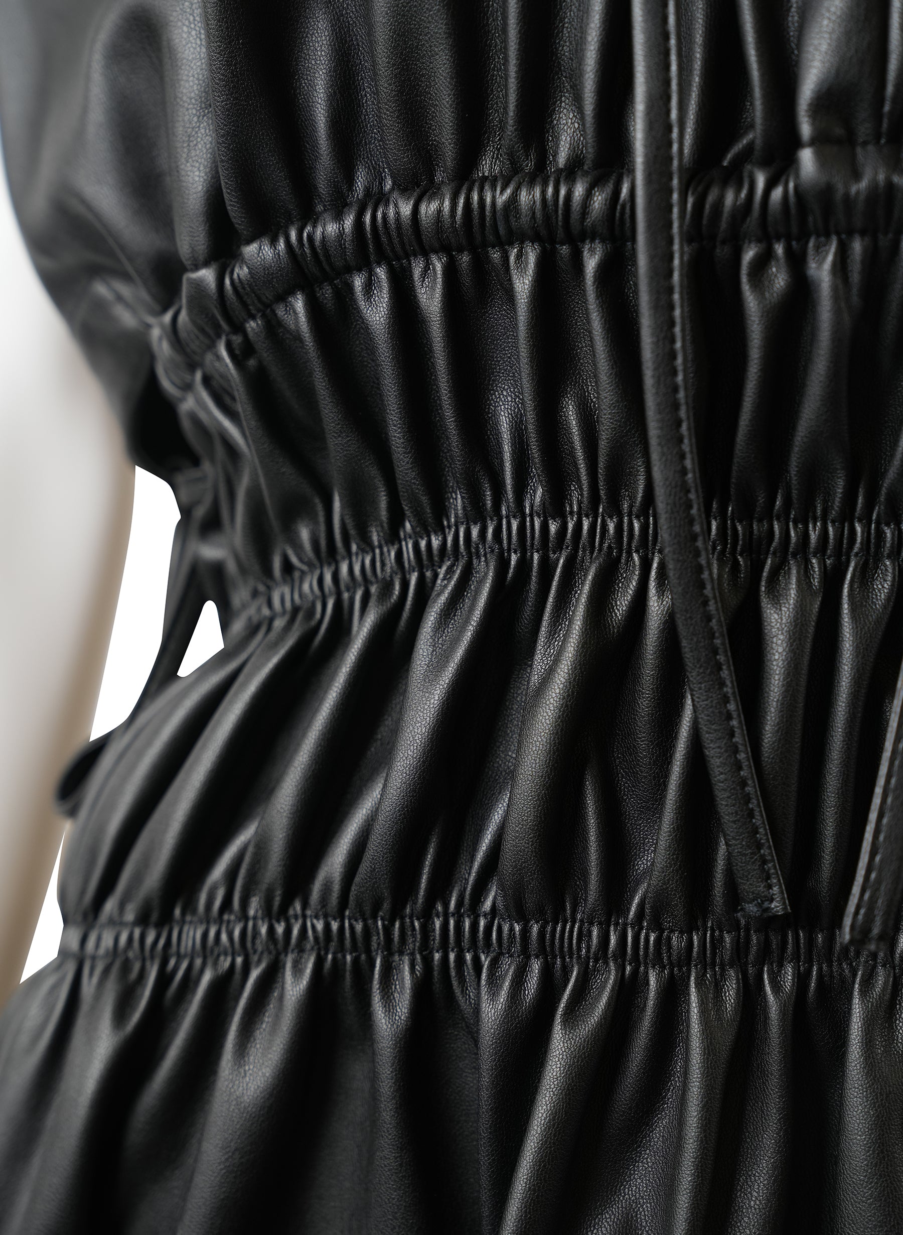 Proenza Schouler Faux Leather Drawstring Dress