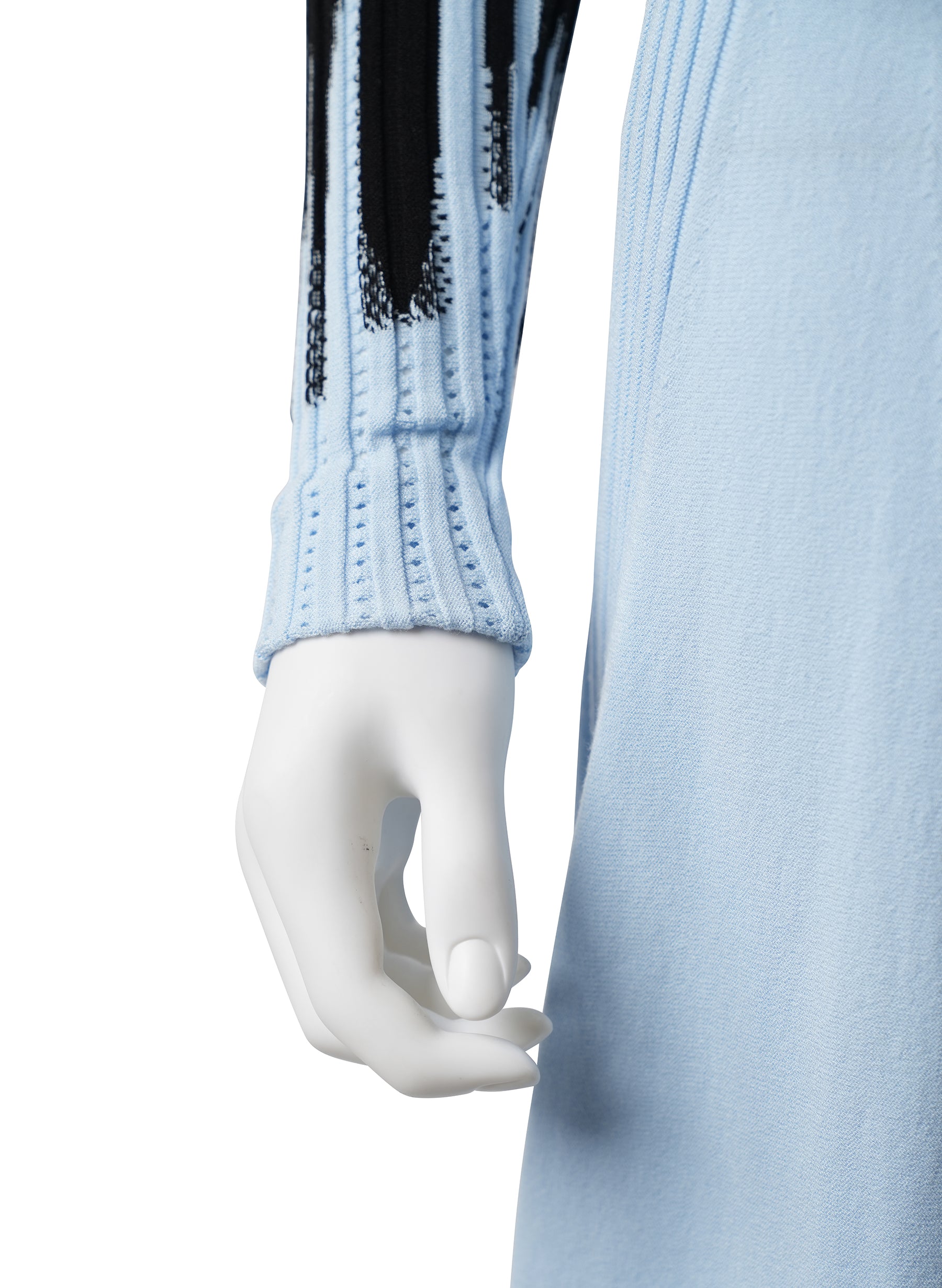 Opening Ceremony Blue Intarsia Knit Dress