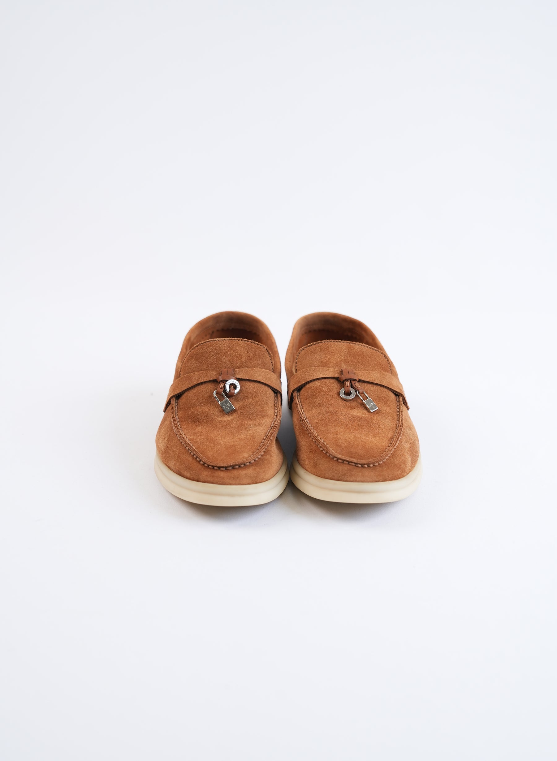 Loro Piana Light Brown Summer Charm Walk Loafers